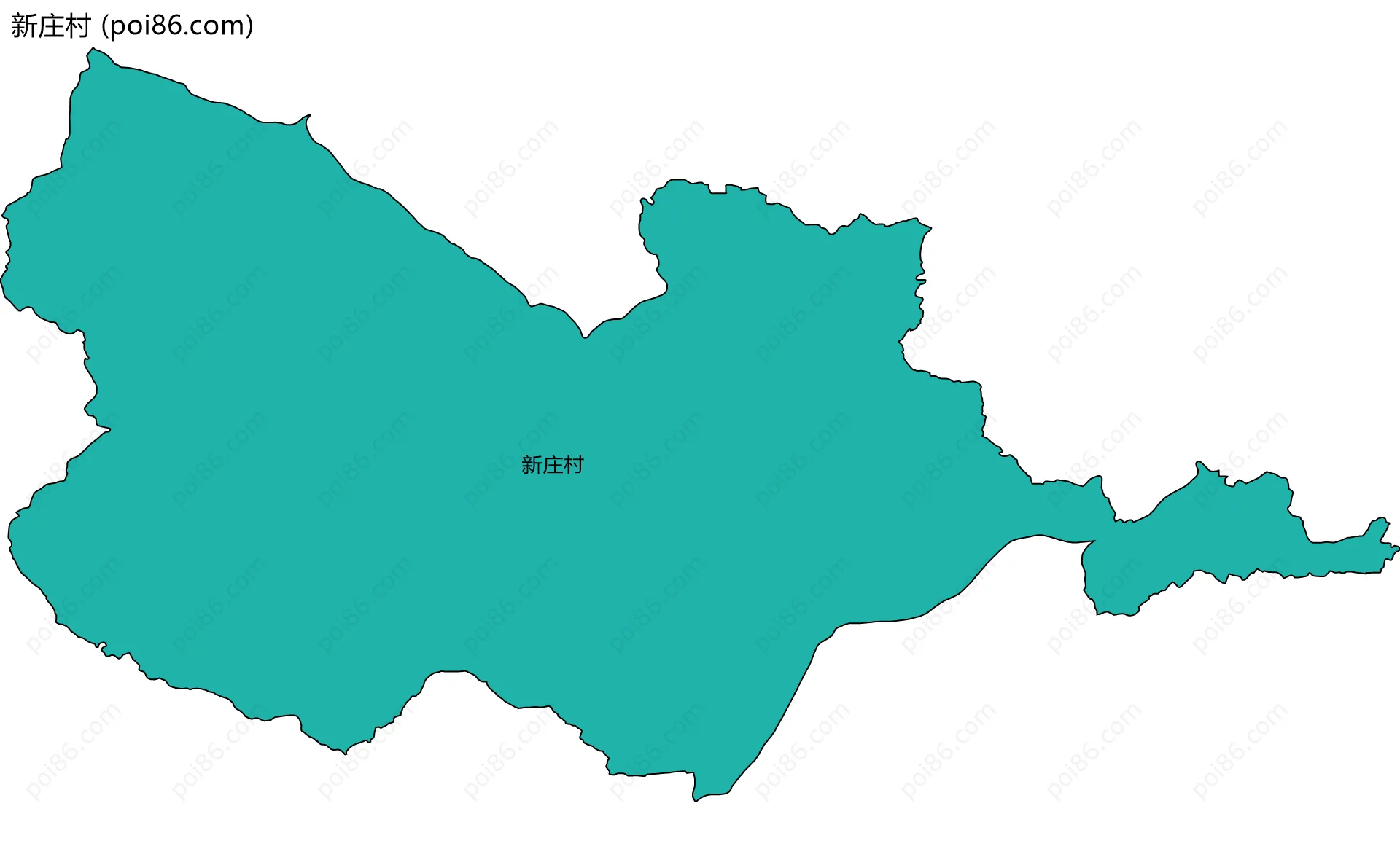 新庄村边界地图