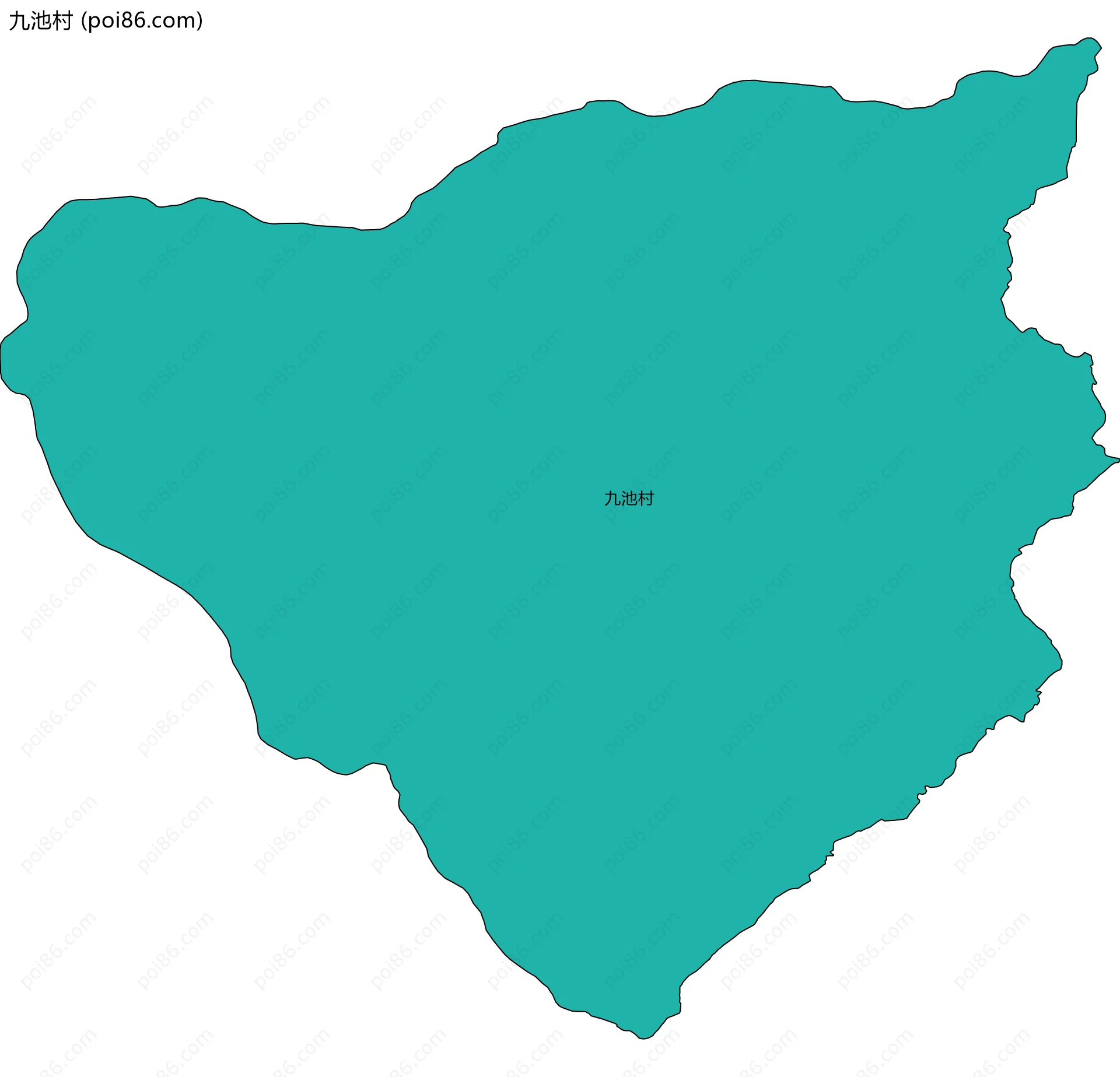 九池村边界地图