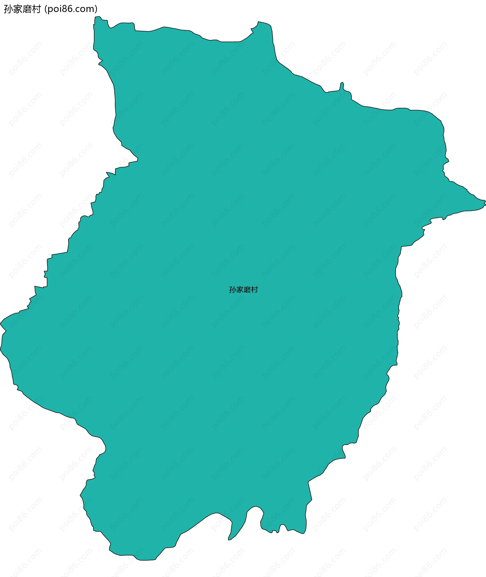 孙家磨村边界地图