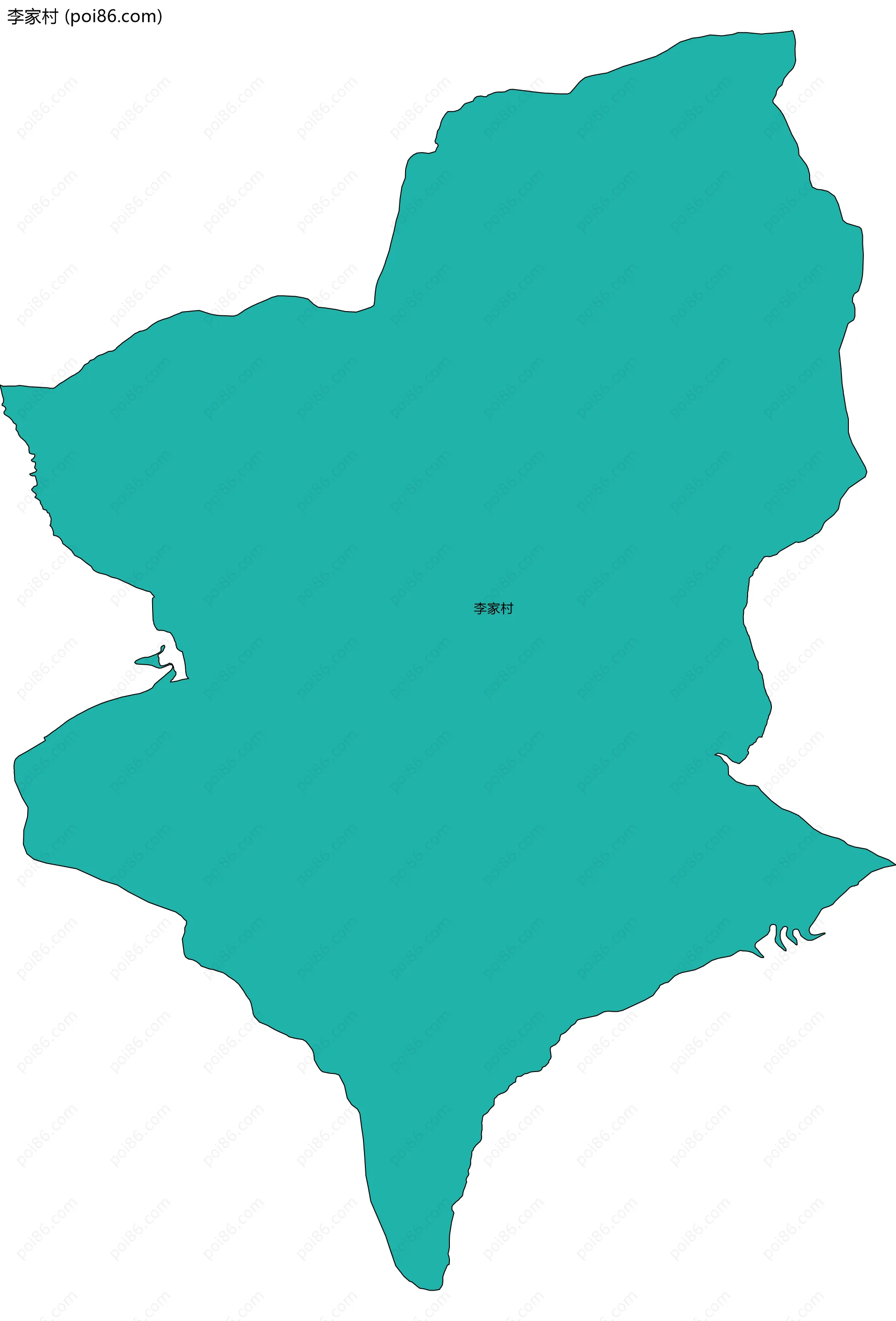 李家村边界地图