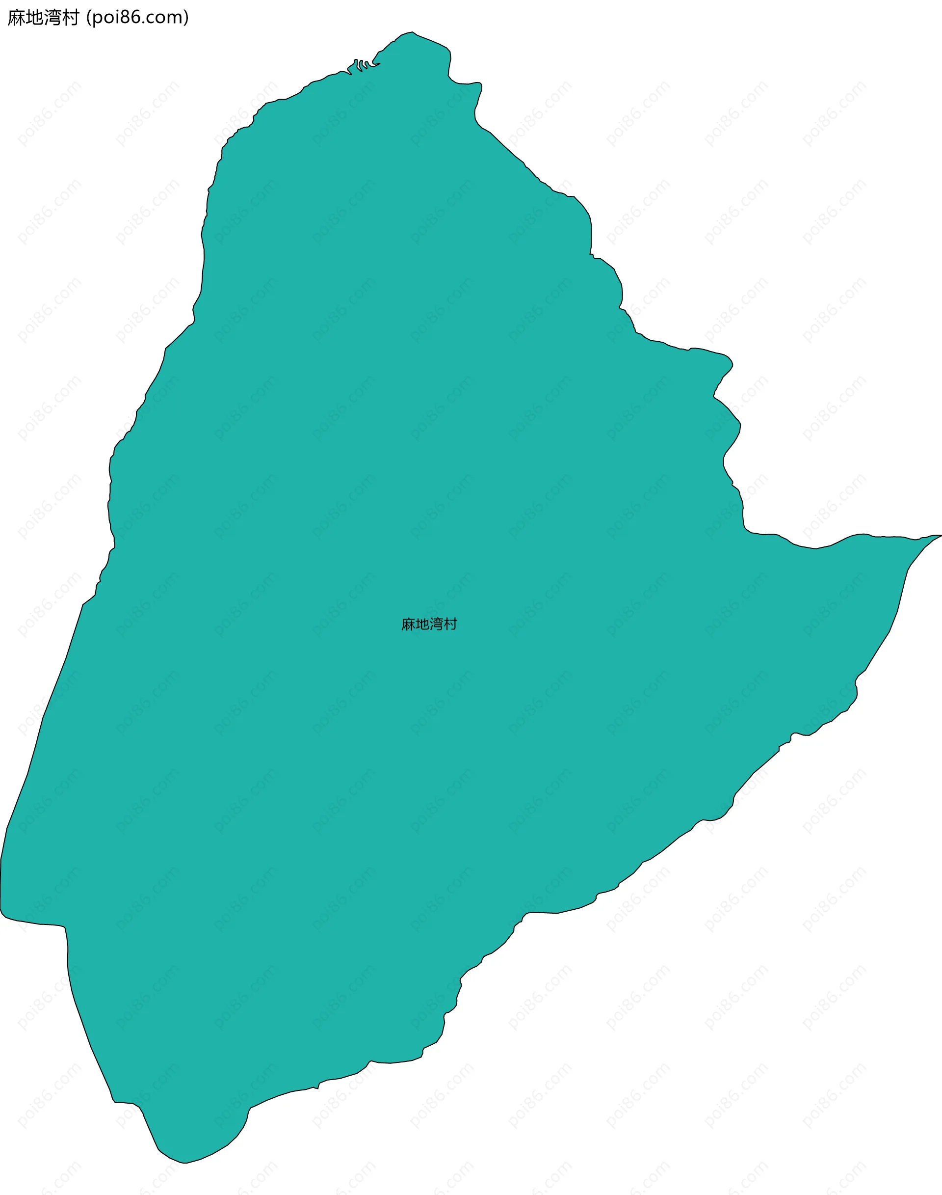麻地湾村边界地图