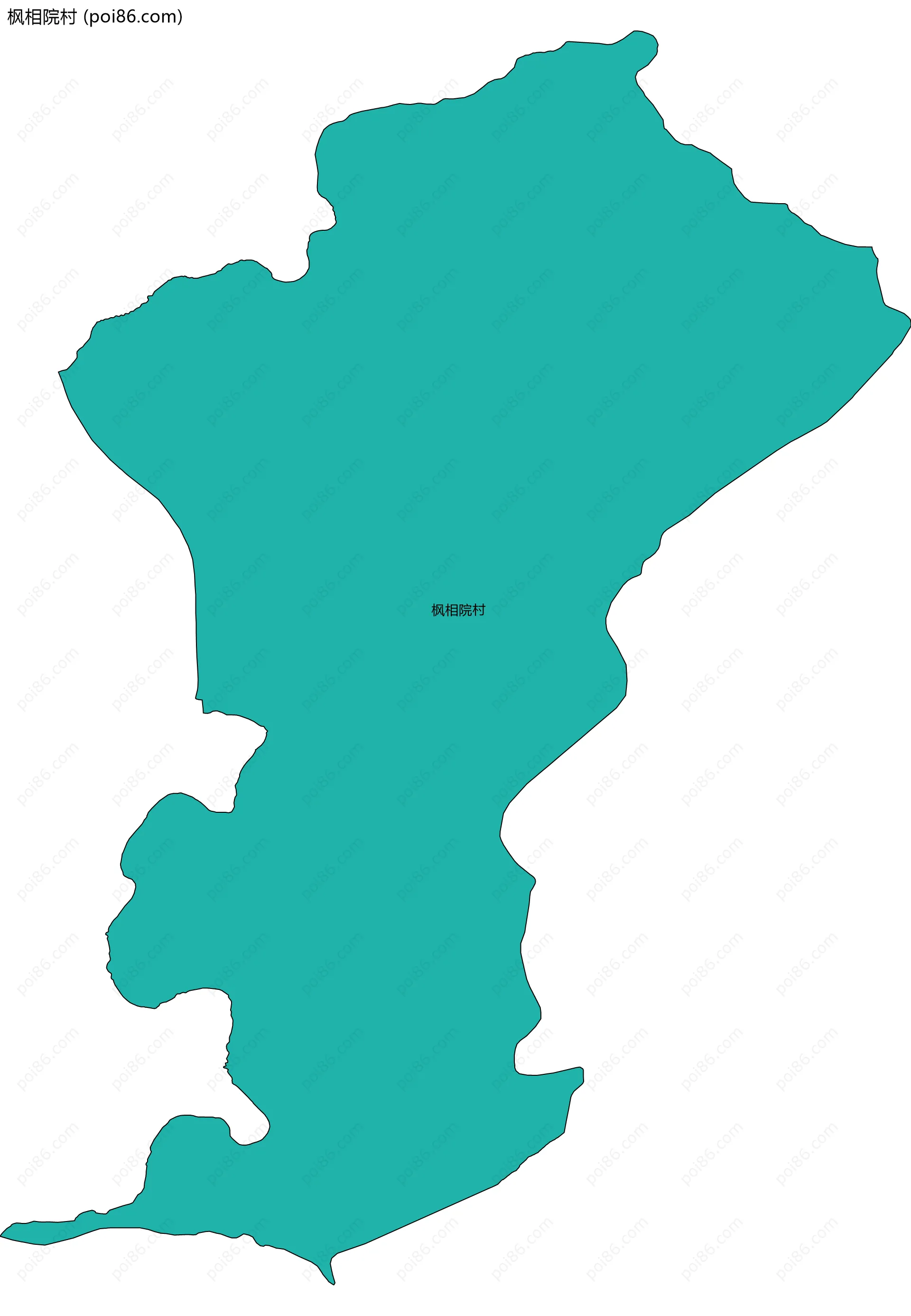 枫相院村边界地图