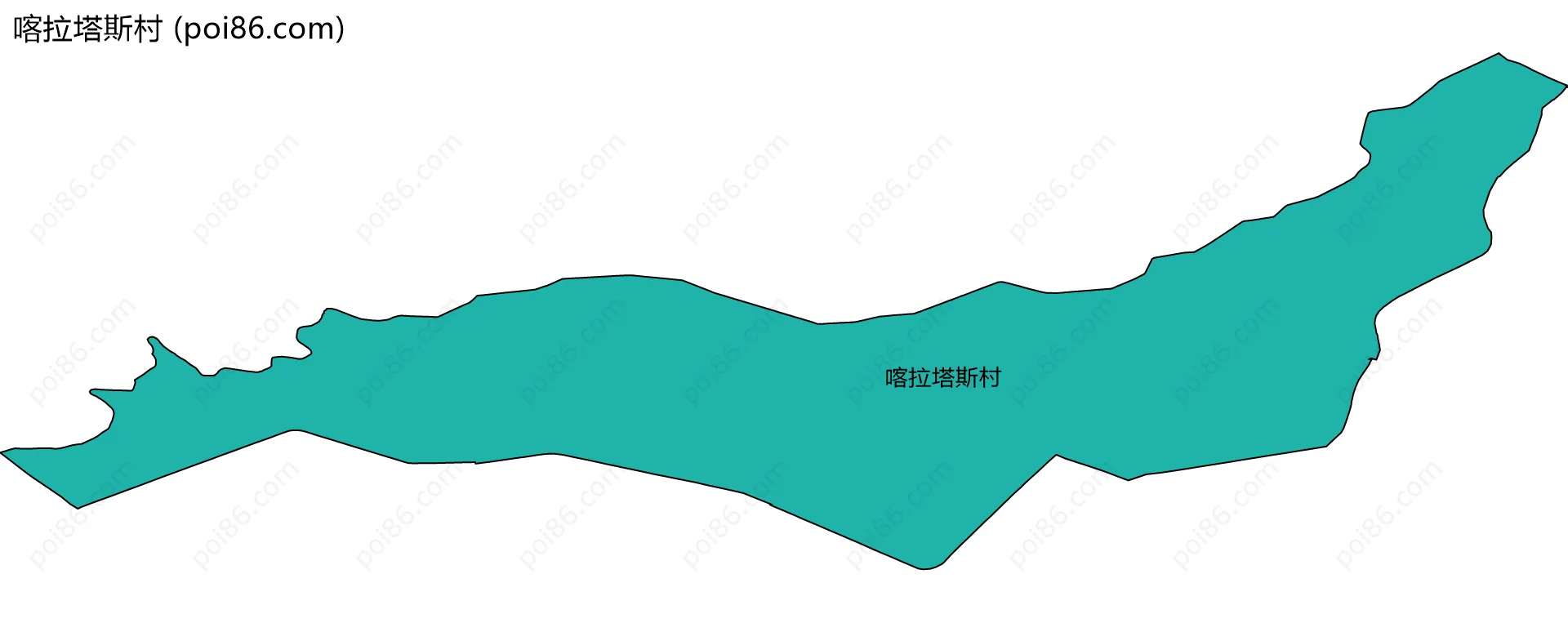 喀拉塔斯村边界地图