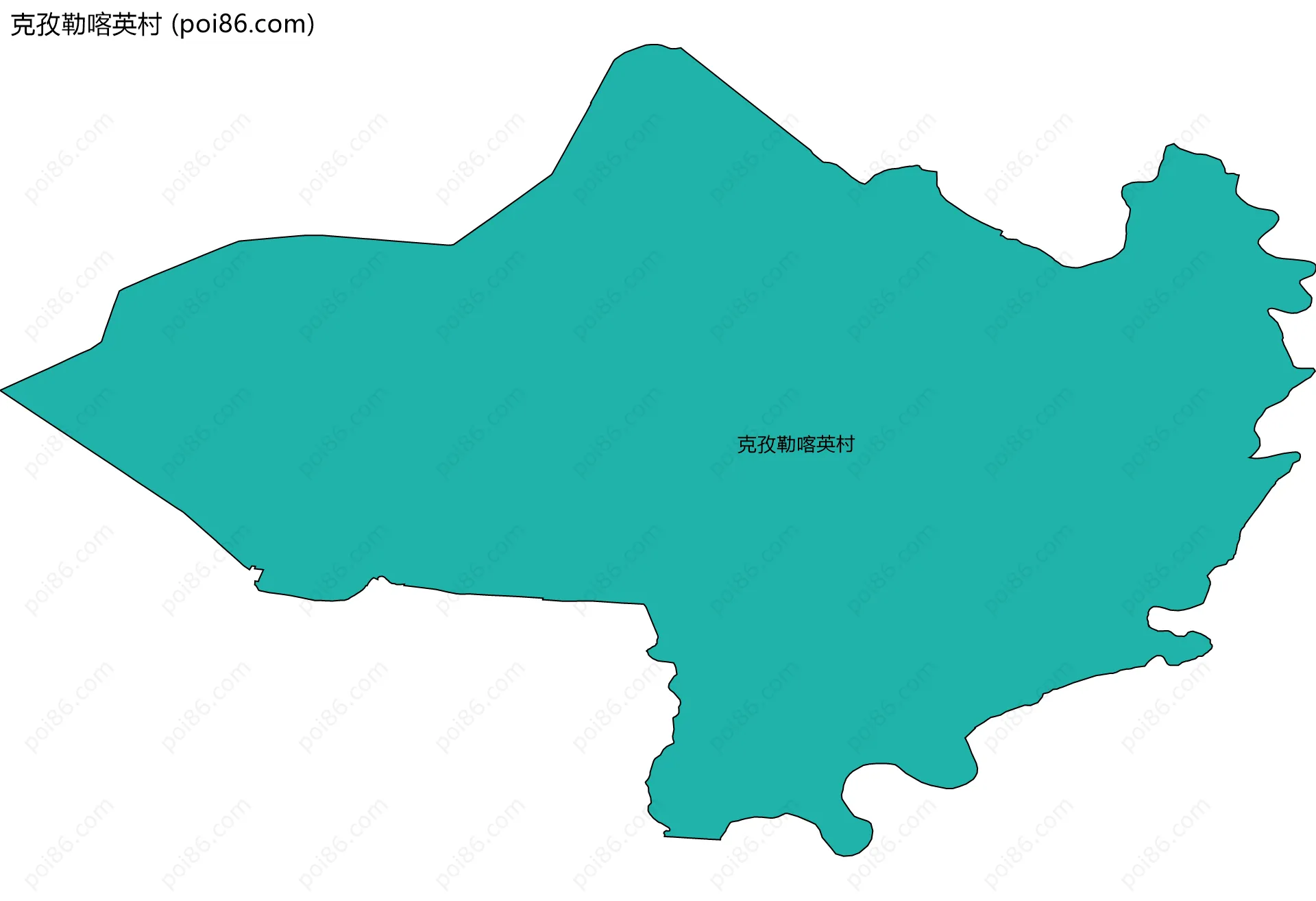 克孜勒喀英村边界地图