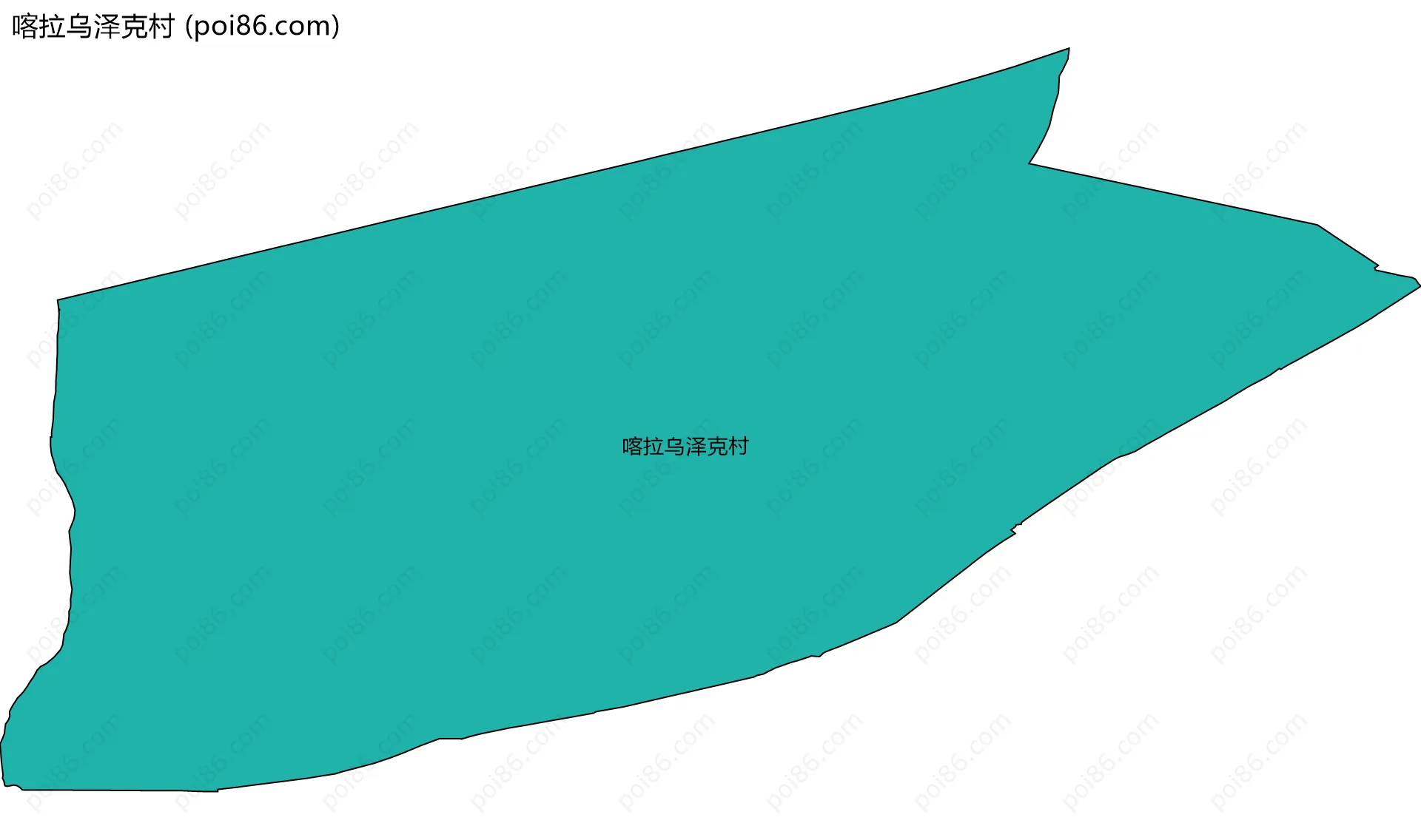 喀拉乌泽克村边界地图