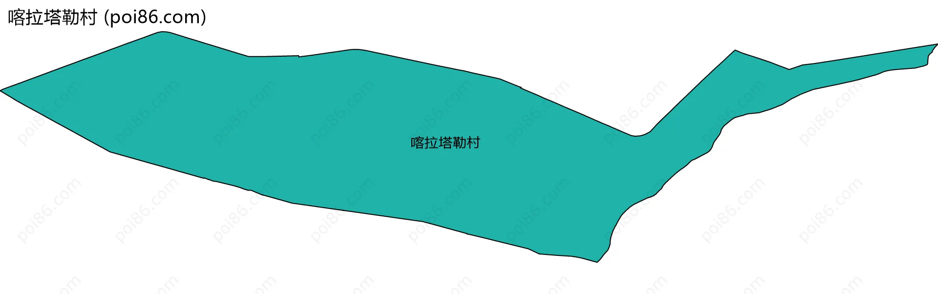 喀拉塔勒村边界地图