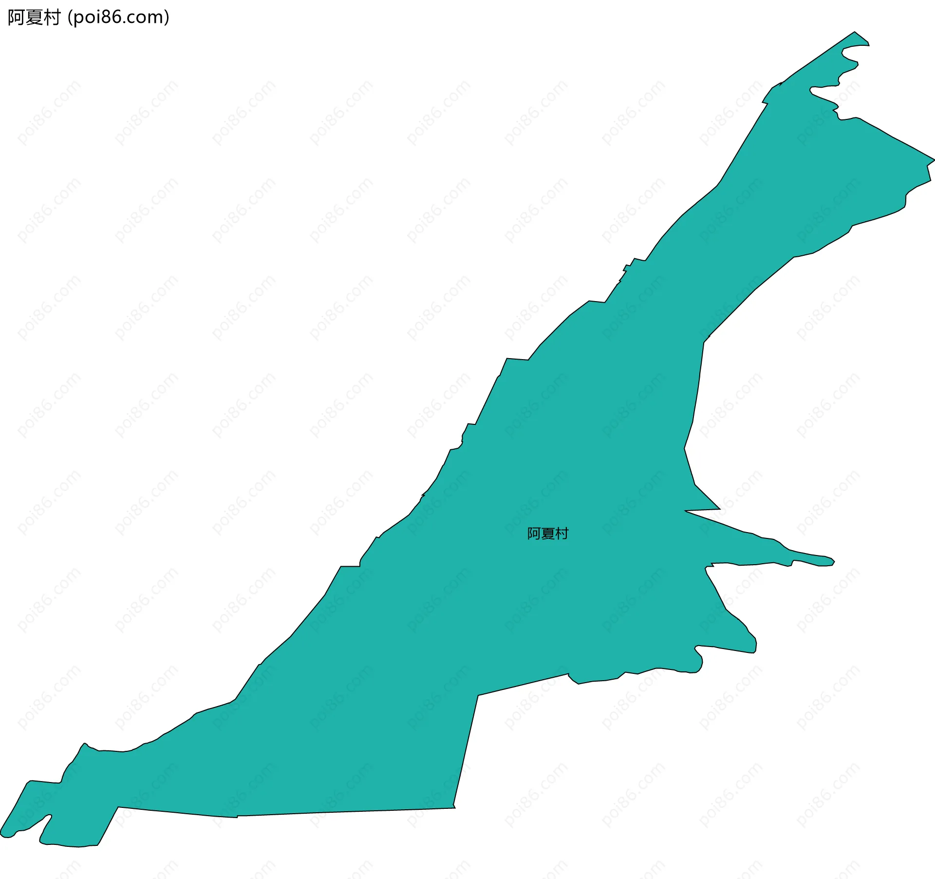 阿夏村边界地图