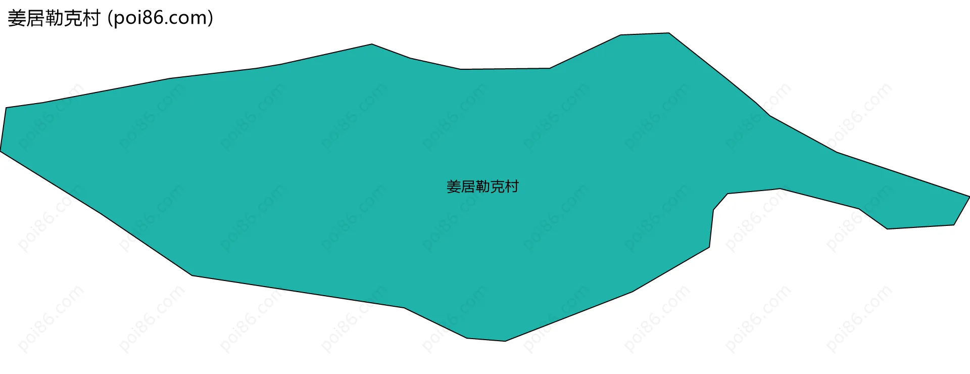 姜居勒克村边界地图