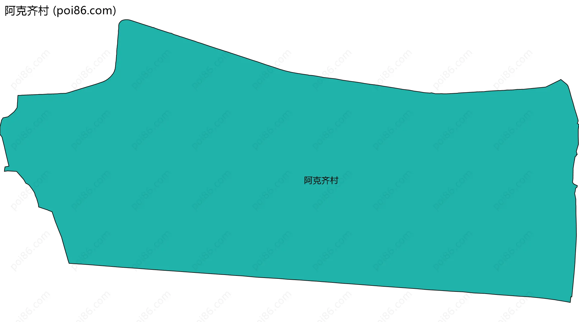 阿克齐村边界地图
