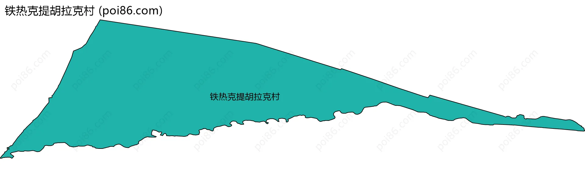 铁热克提胡拉克村边界地图