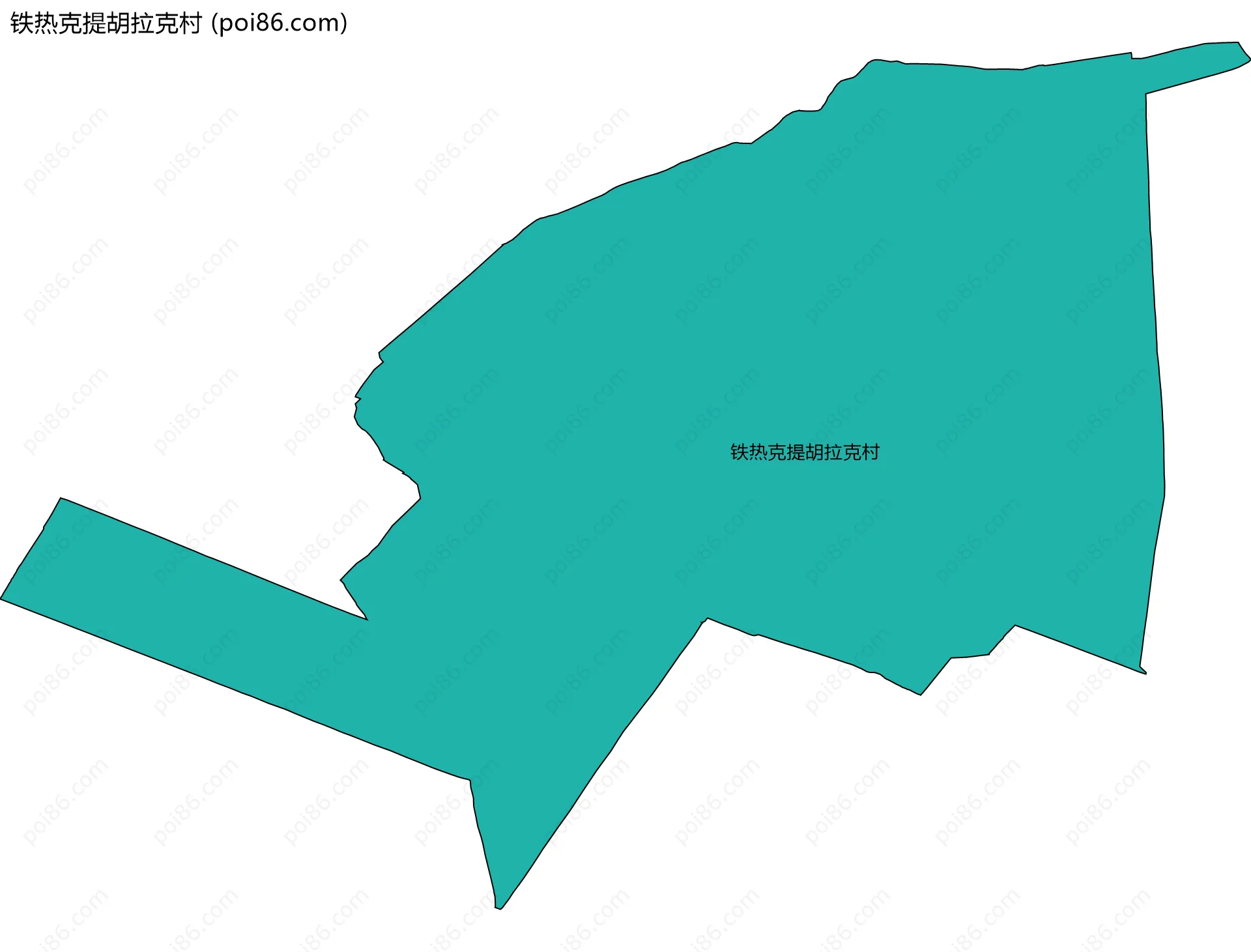 铁热克提胡拉克村边界地图