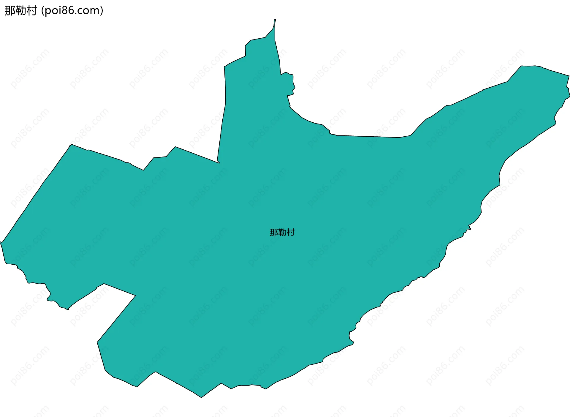 那勒村边界地图