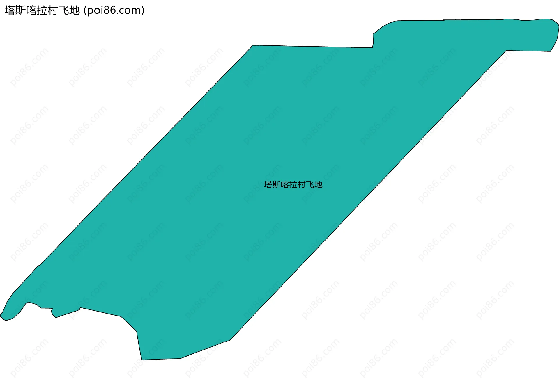 塔斯喀拉村飞地边界地图