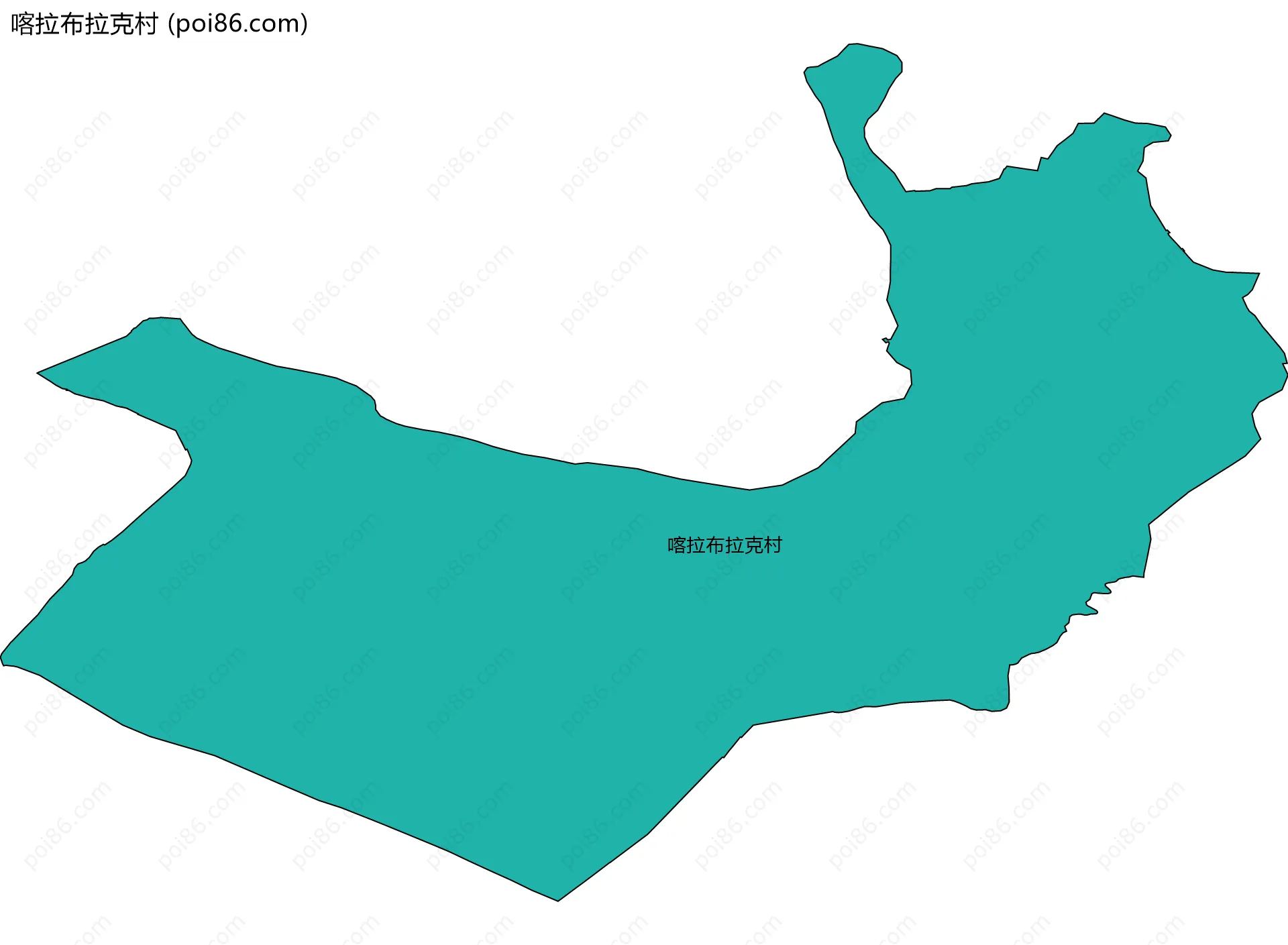 喀拉布拉克村边界地图