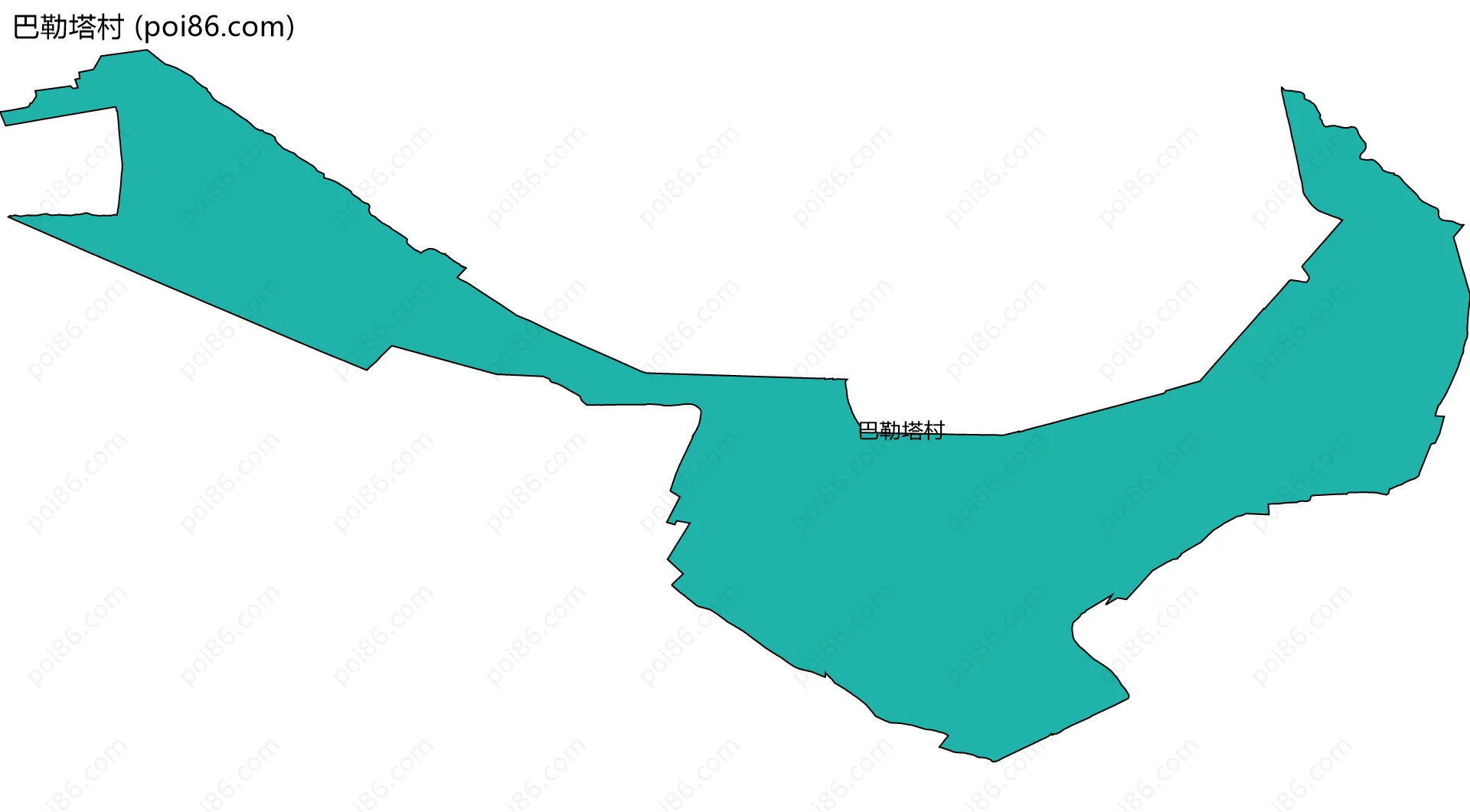 巴勒塔村边界地图