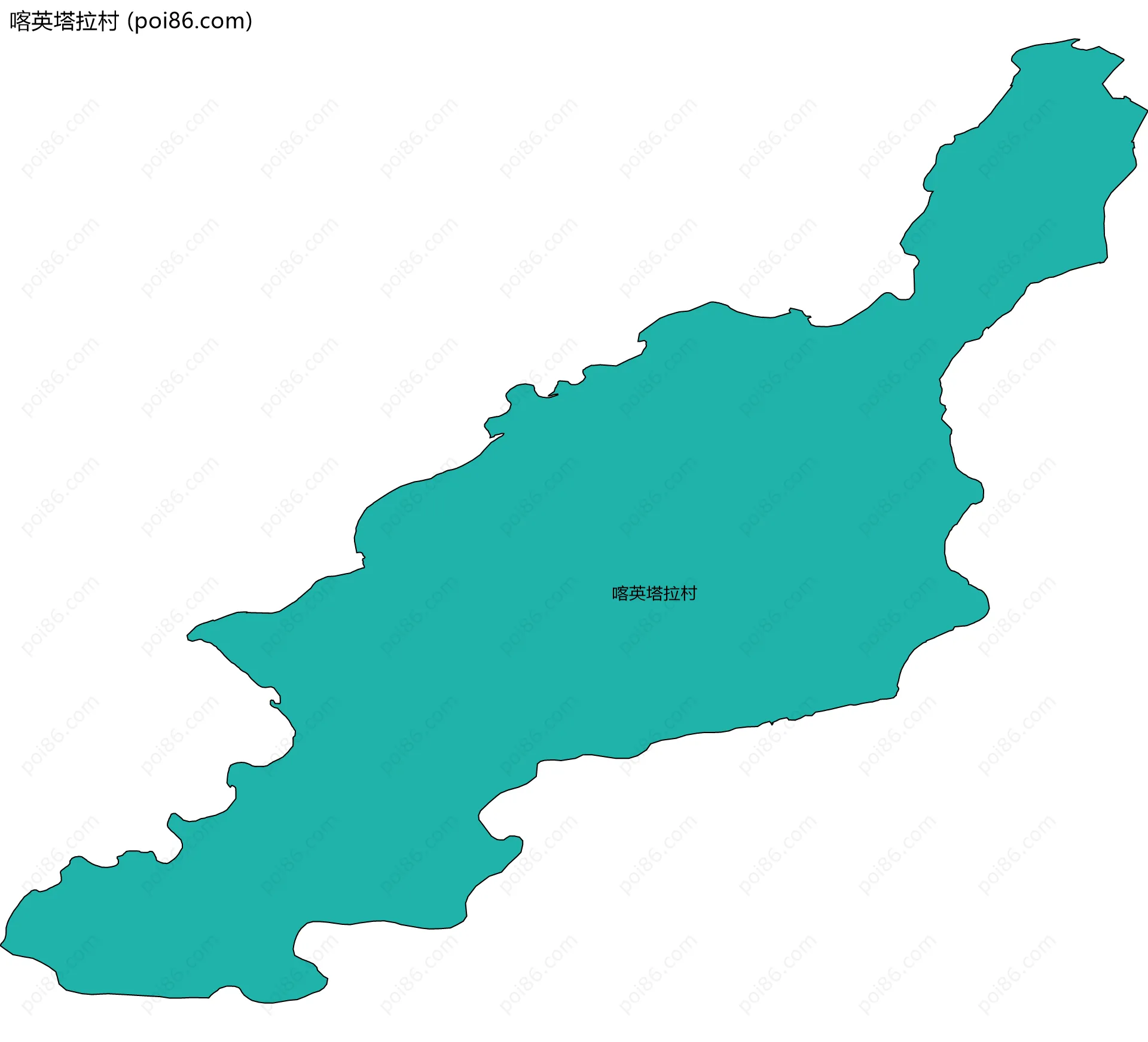 喀英塔拉村边界地图