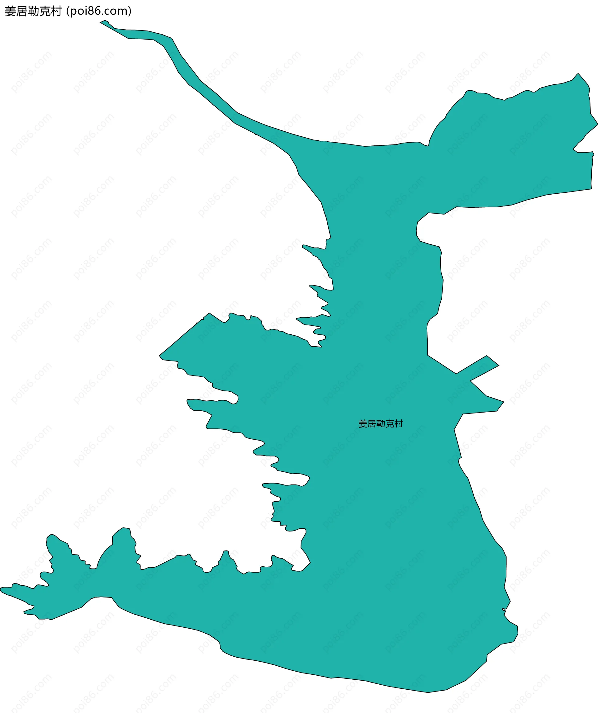 姜居勒克村边界地图