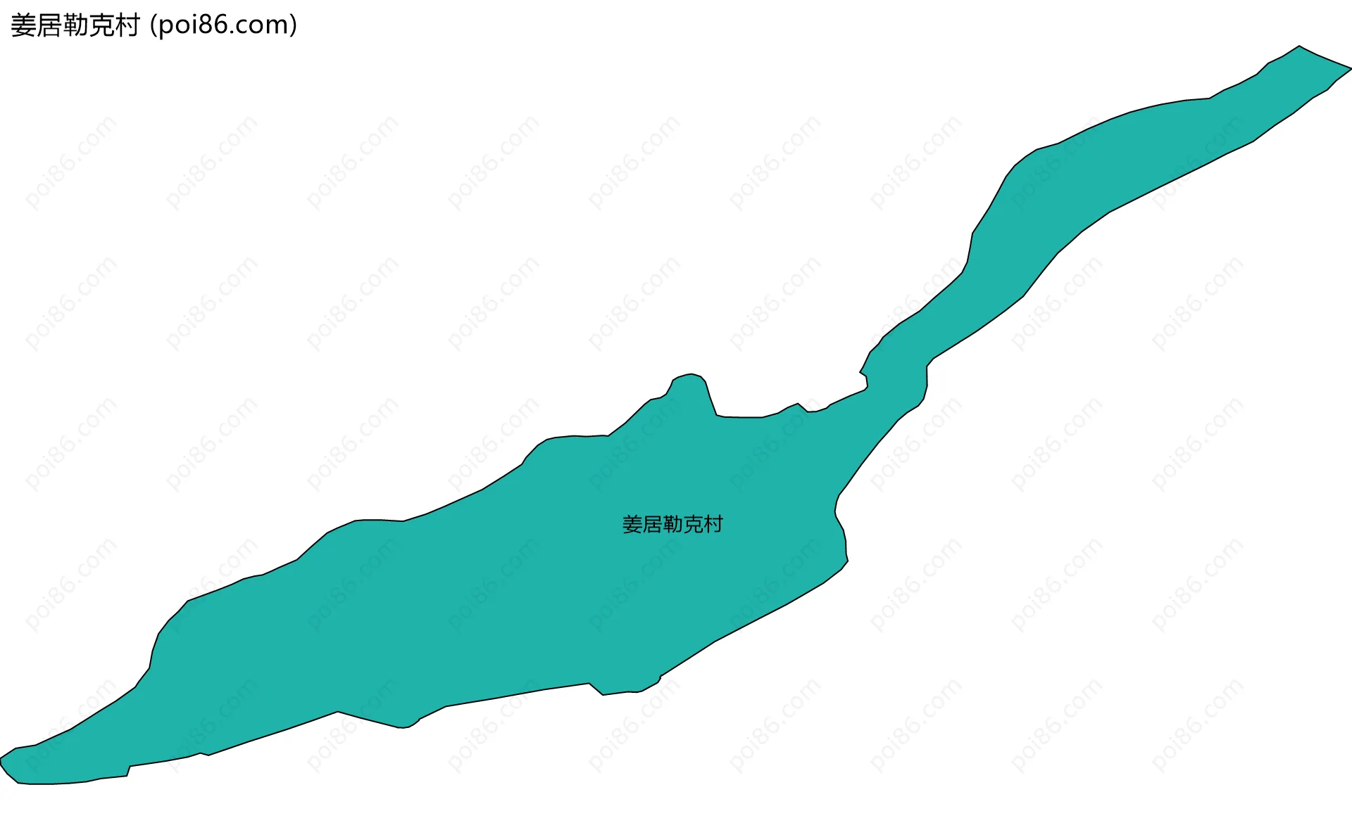 姜居勒克村边界地图