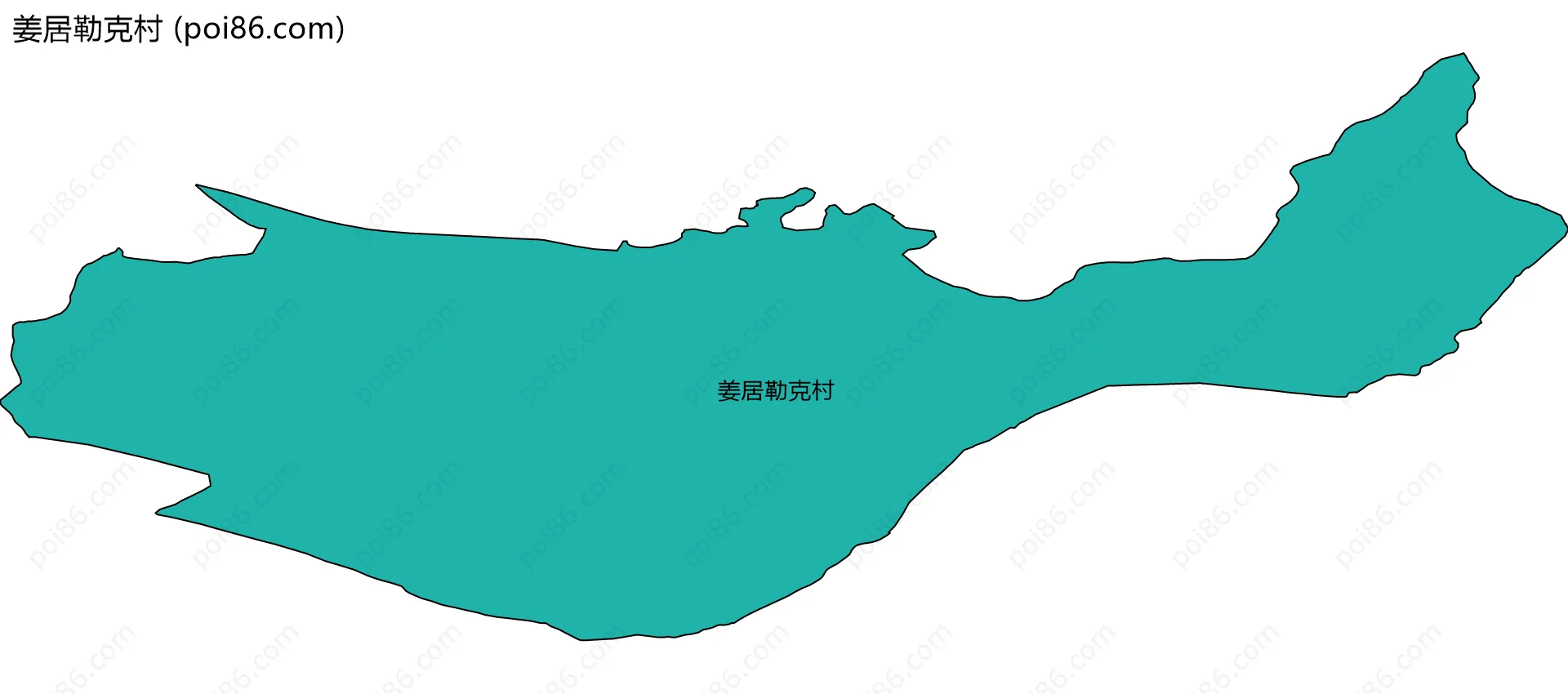 姜居勒克村边界地图