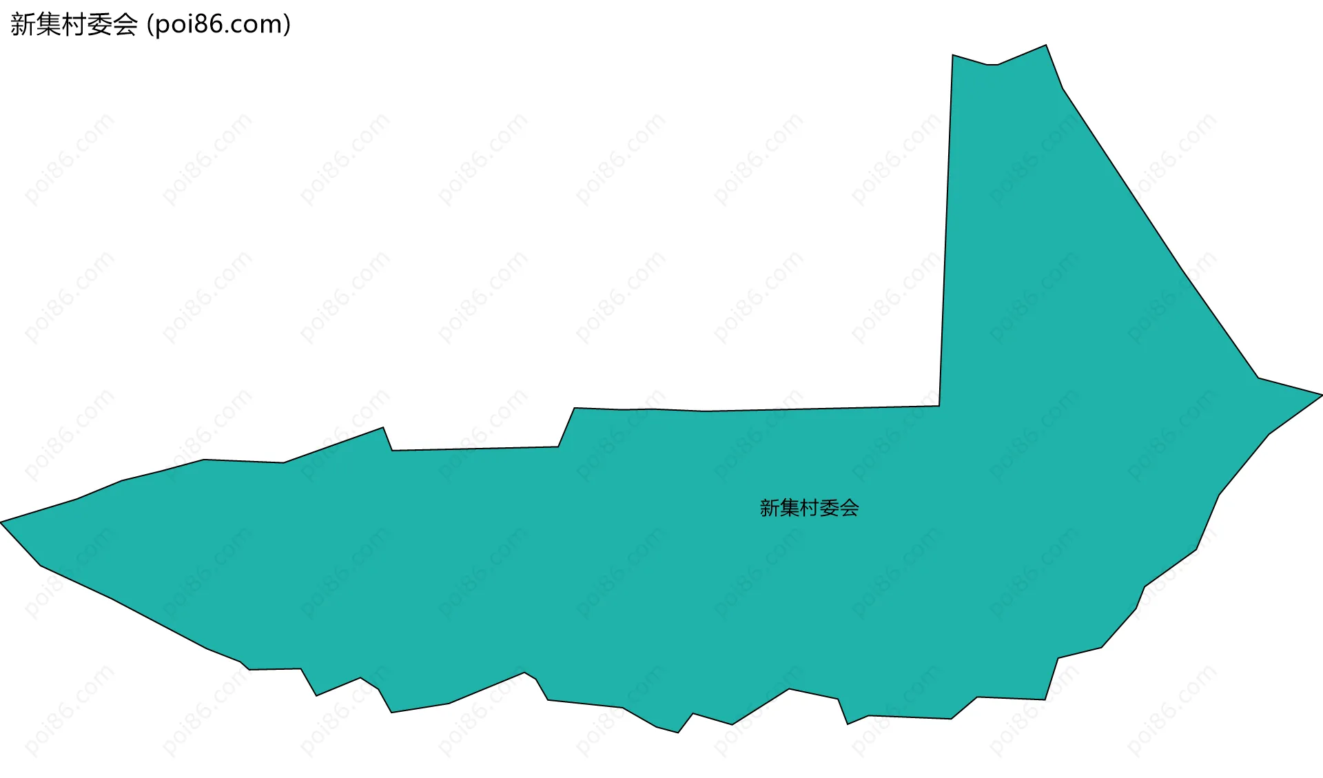 新集村委会边界地图