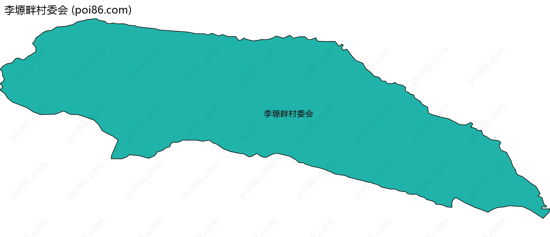 李塬畔村委会边界地图
