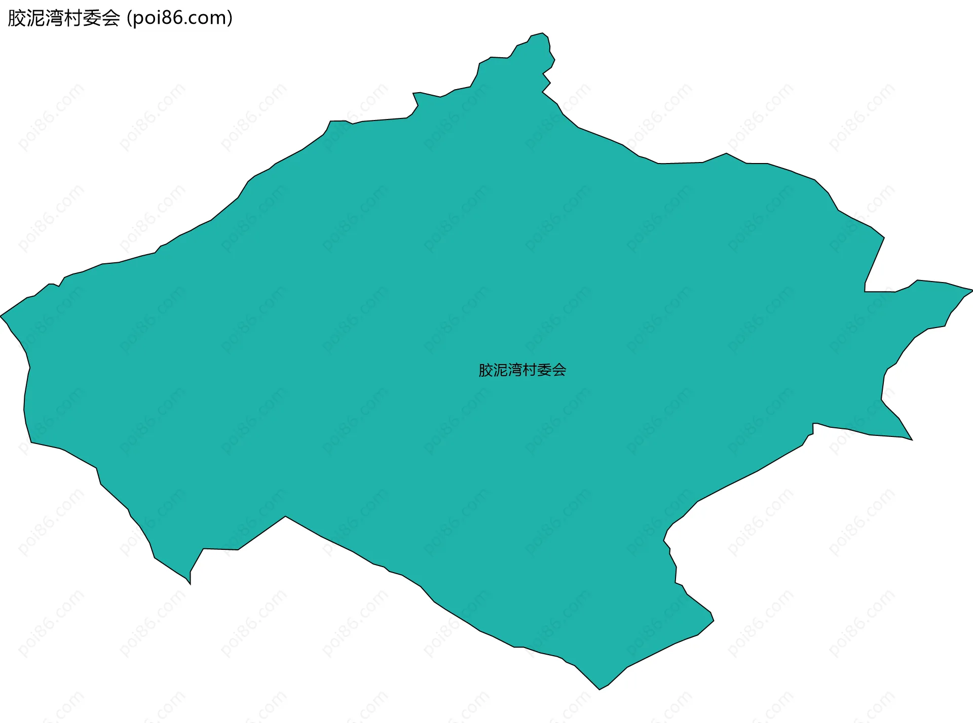 胶泥湾村委会边界地图