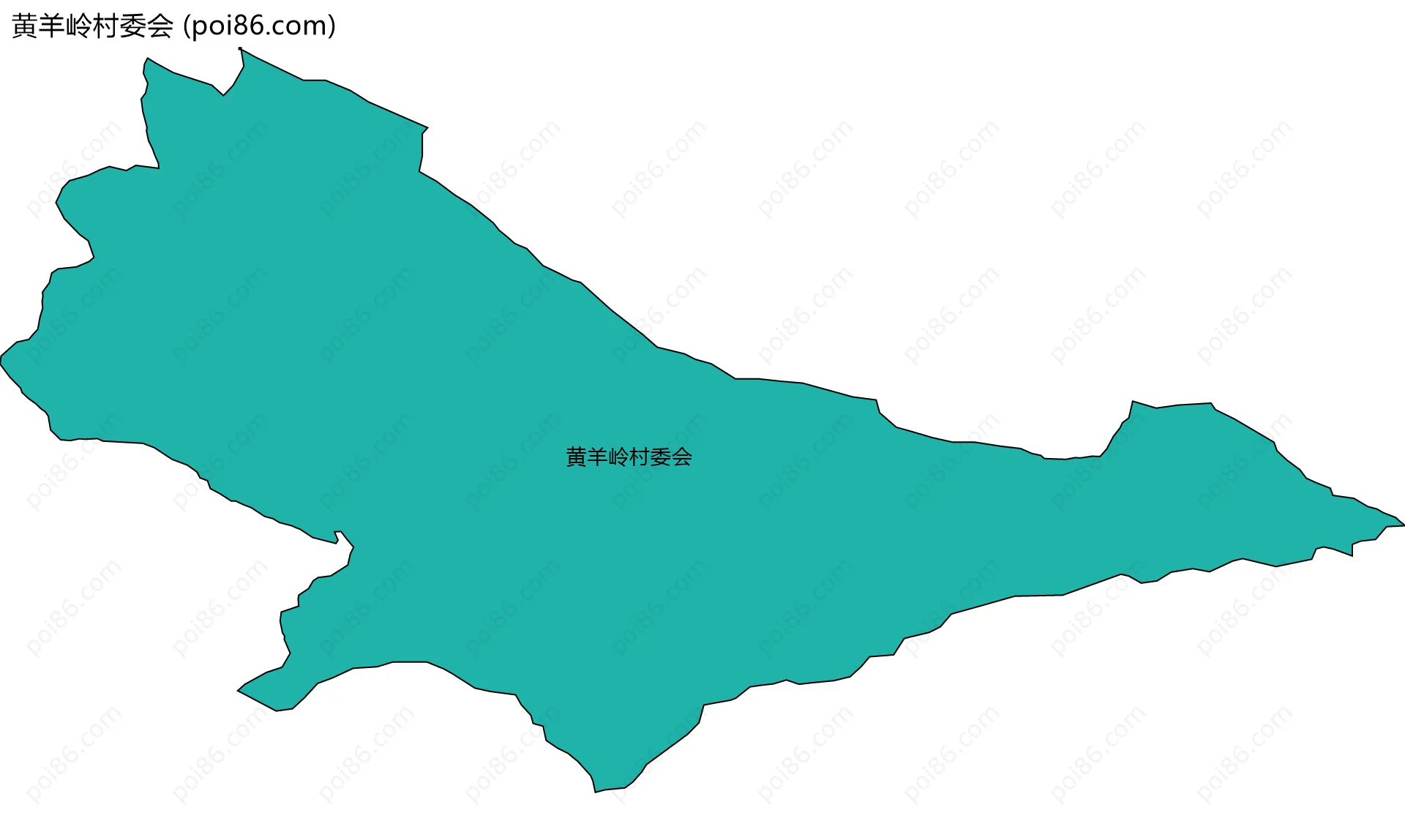黄羊岭村委会边界地图