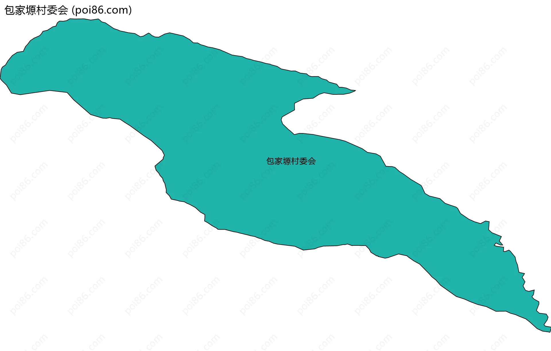 包家塬村委会边界地图