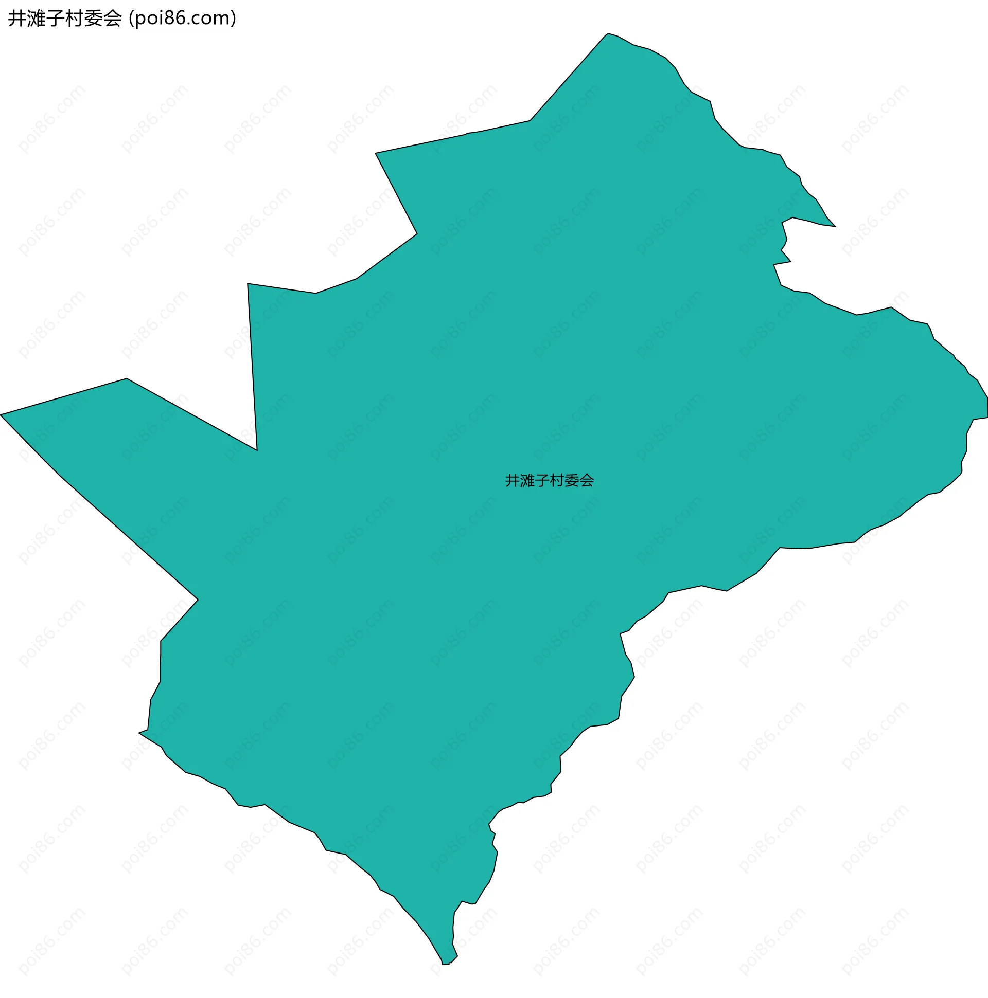 井滩子村委会边界地图