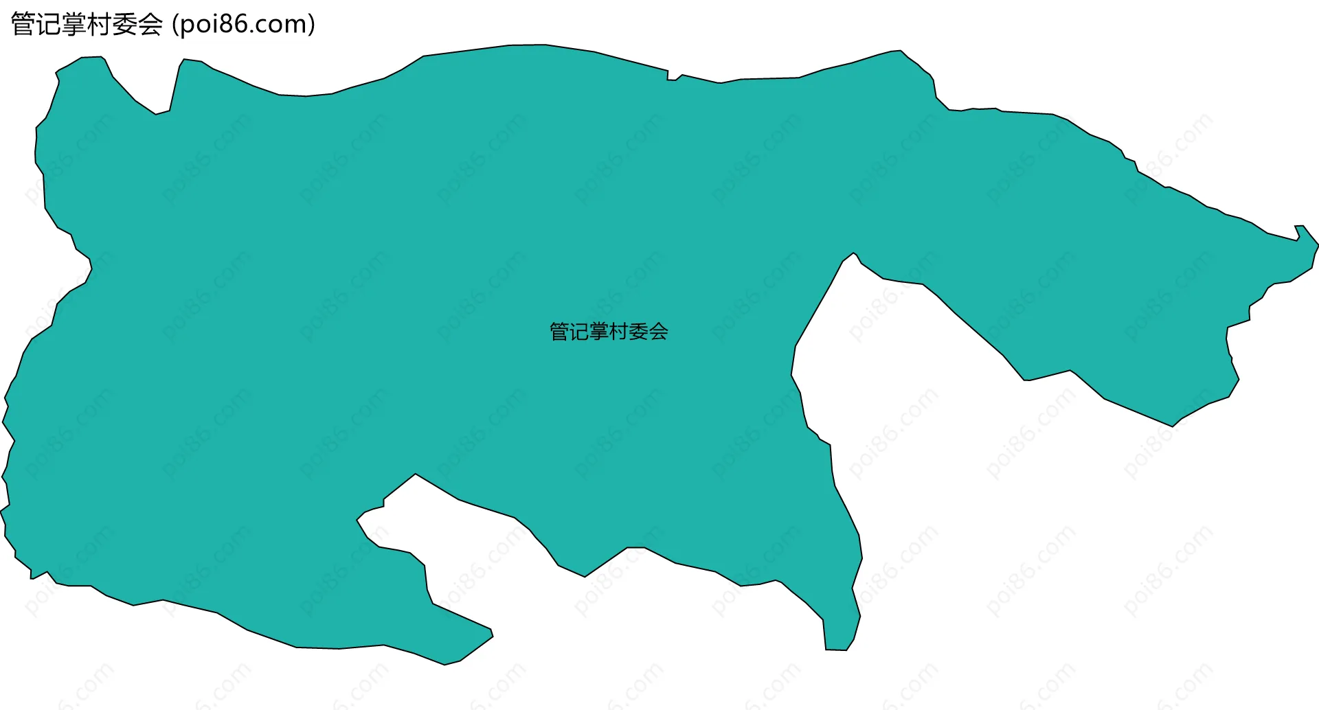 管记掌村委会边界地图