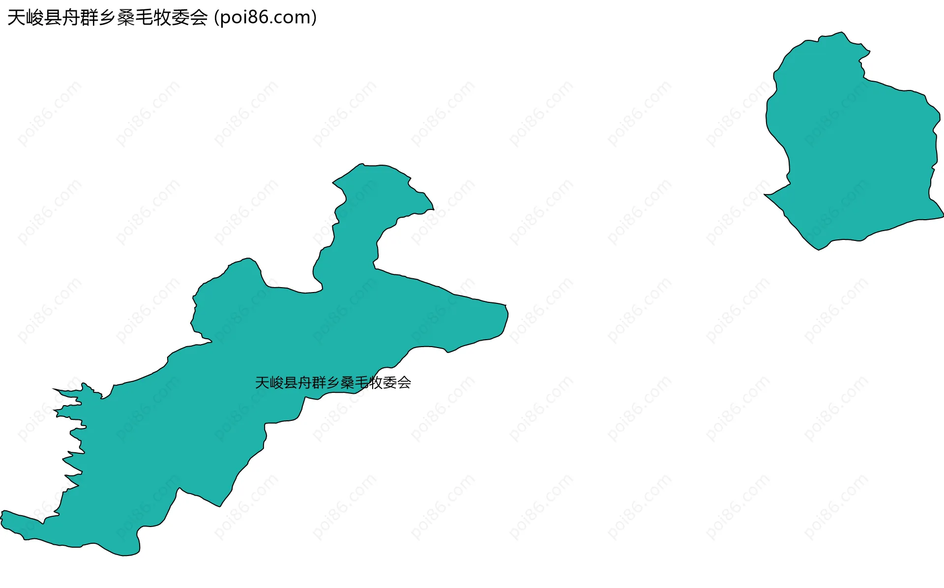 天峻县舟群乡桑毛牧委会边界地图