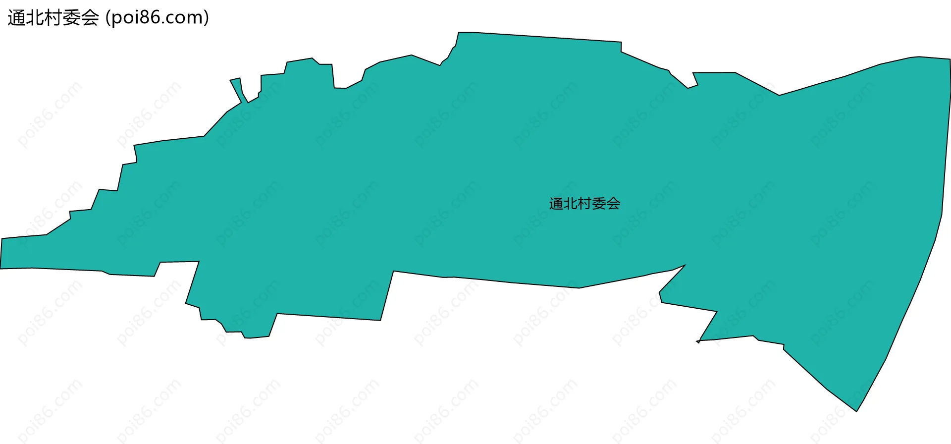 通北村委会边界地图