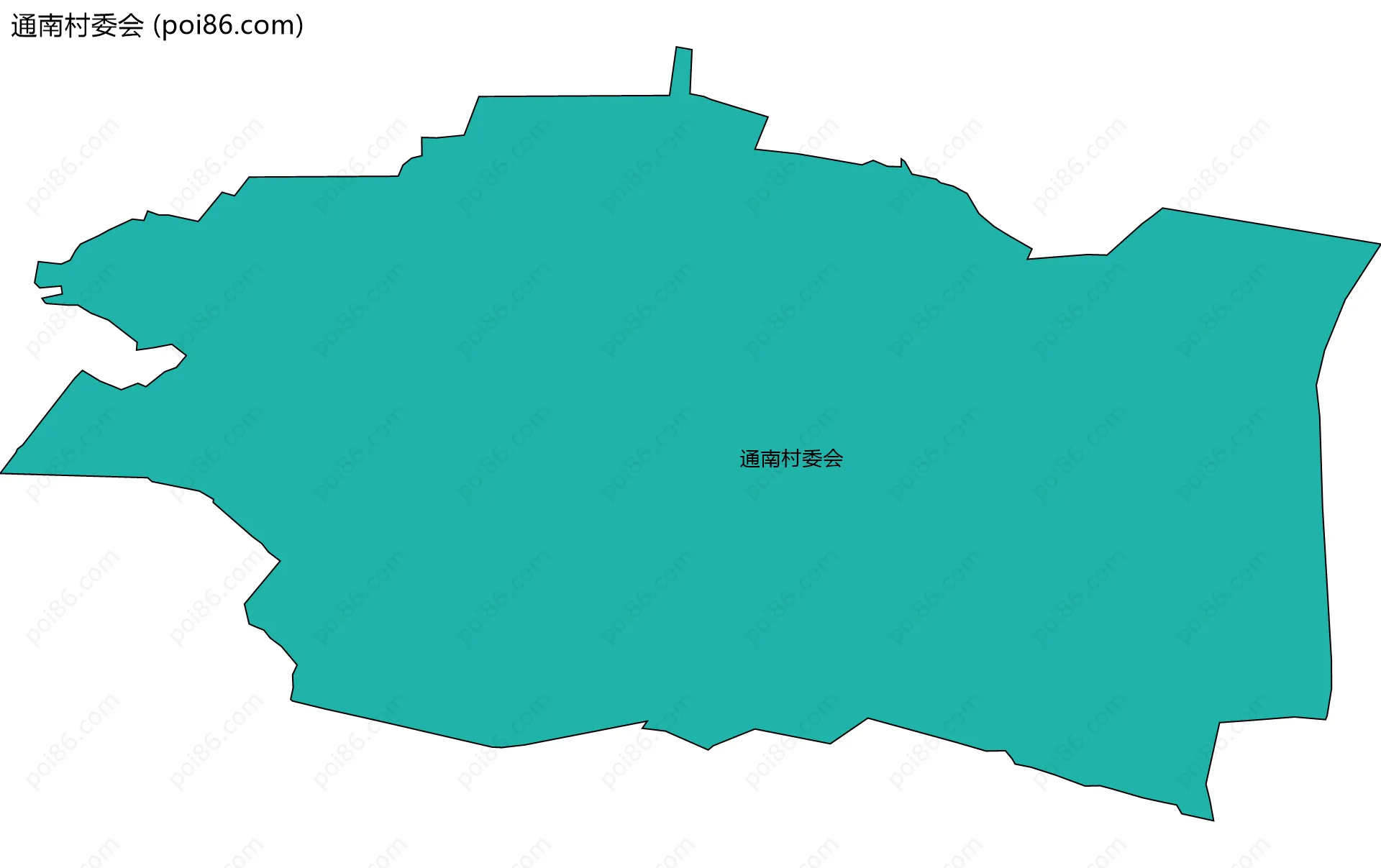 通南村委会边界地图