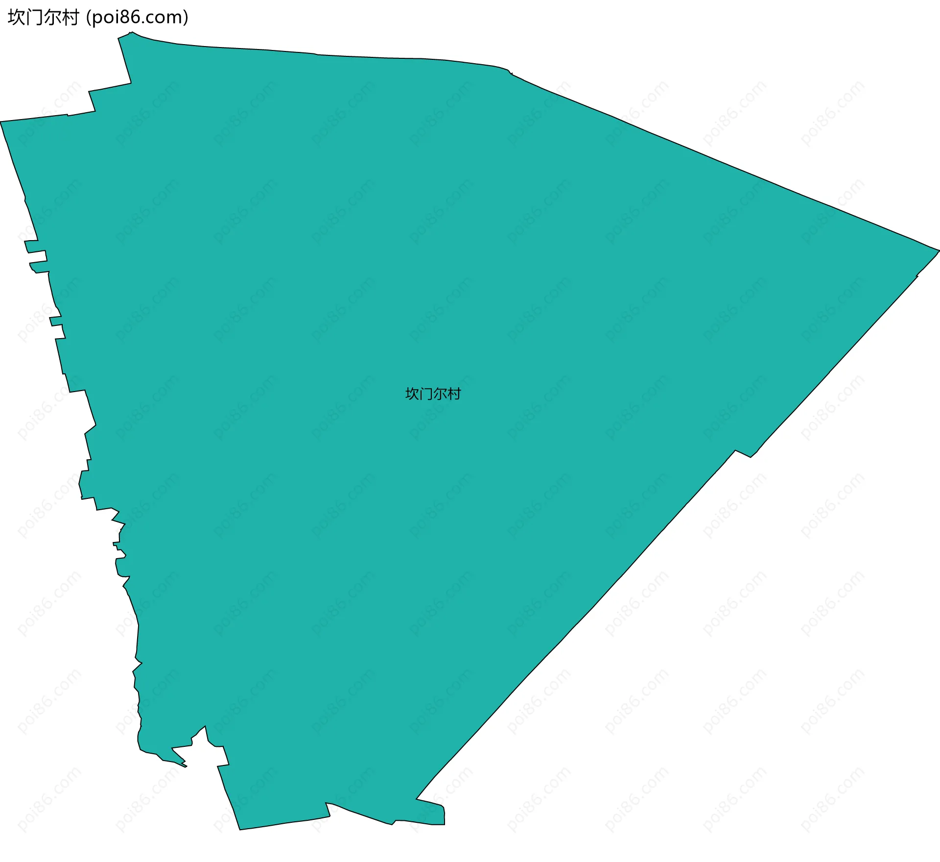 坎门尔村边界地图