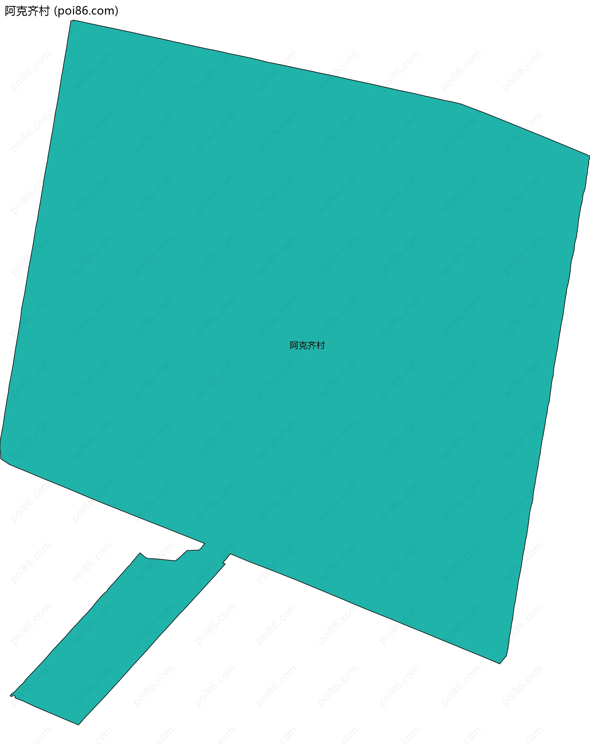 阿克齐村边界地图