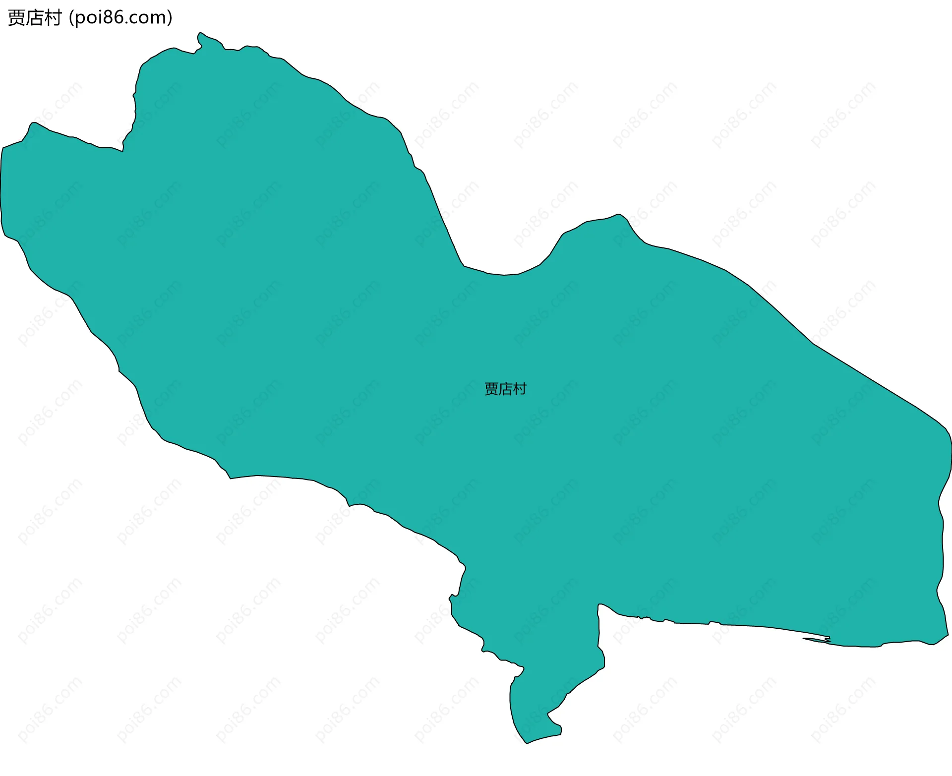 贾店村边界地图