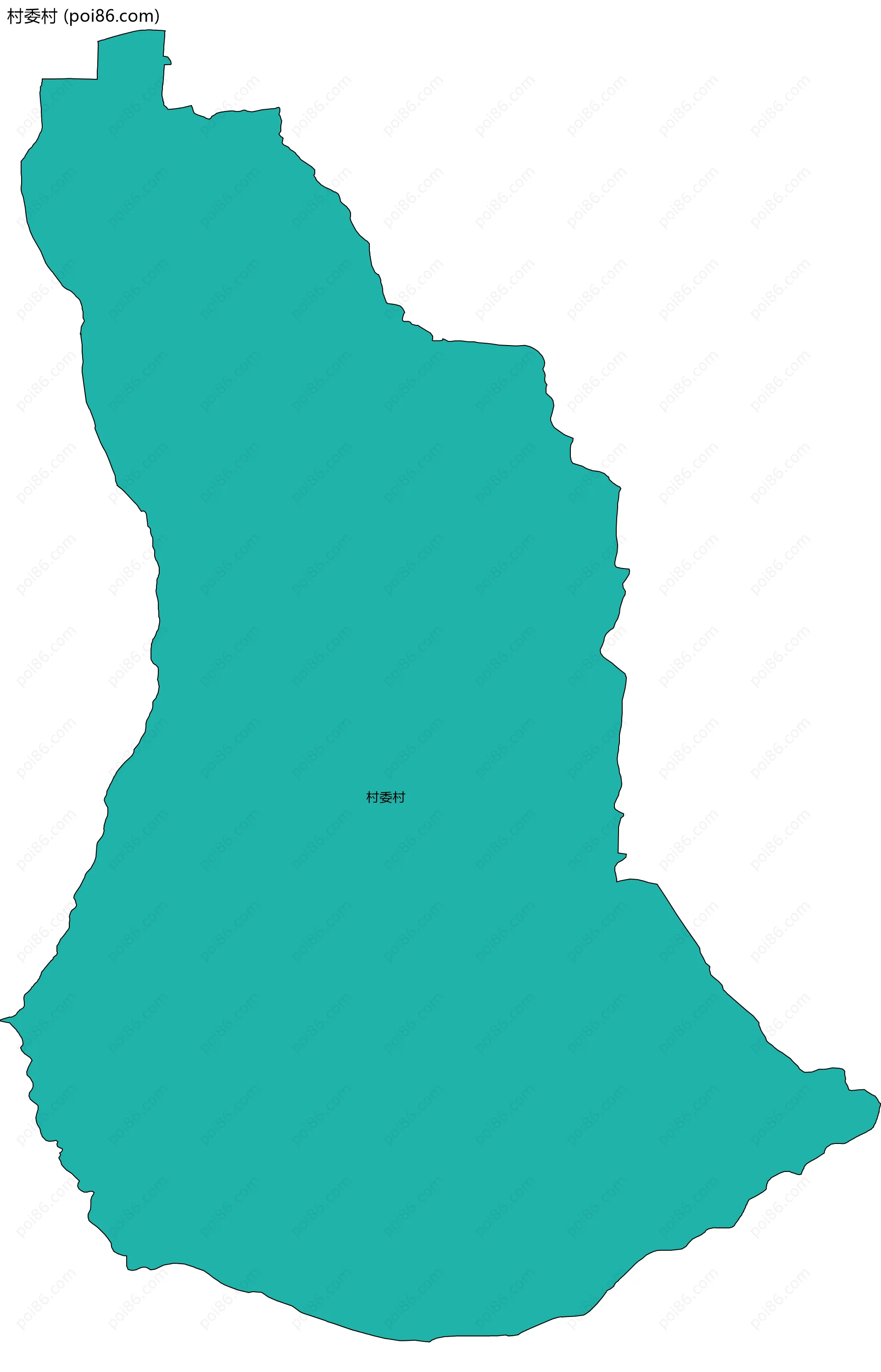 村委村边界地图