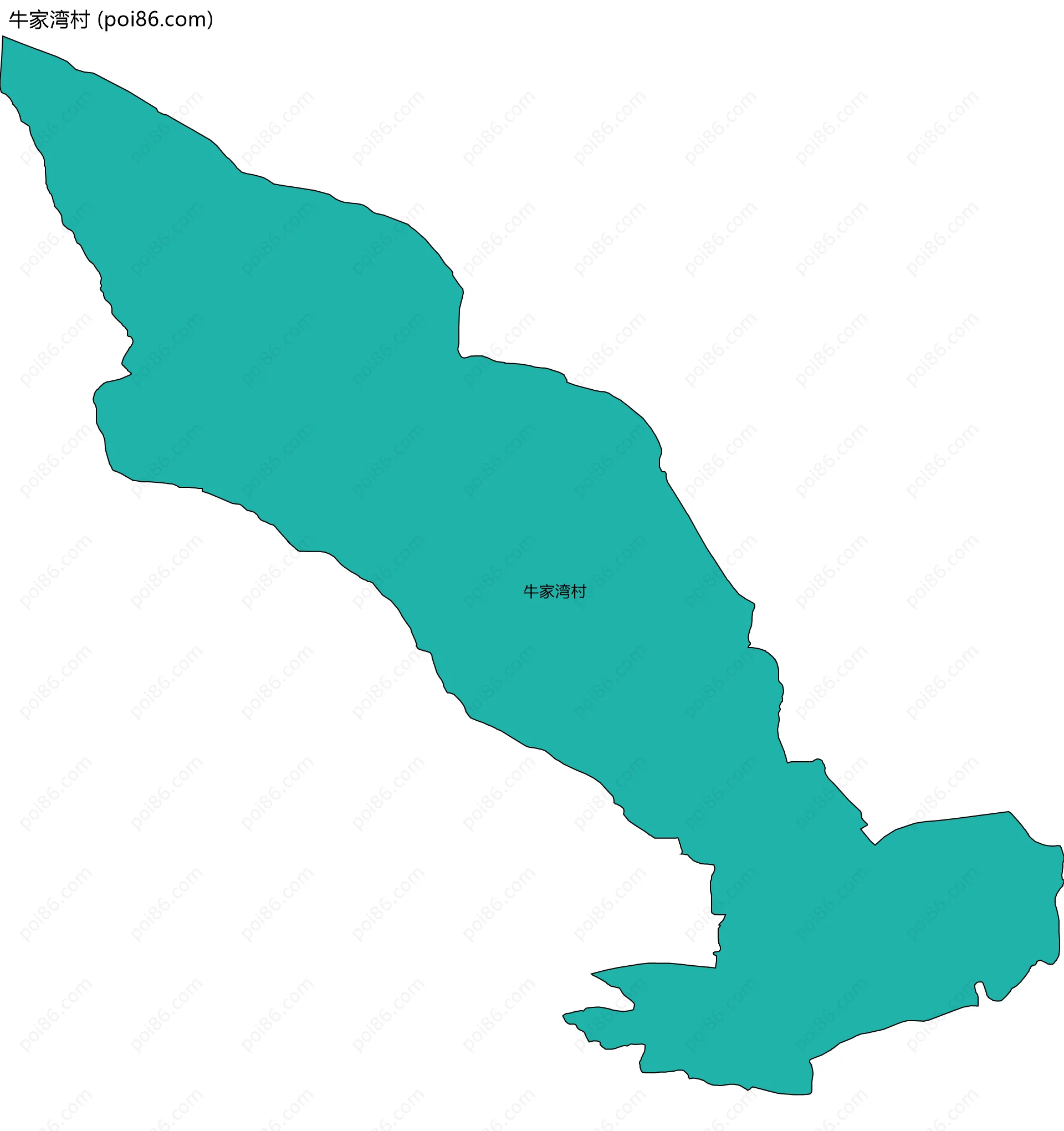 牛家湾村边界地图