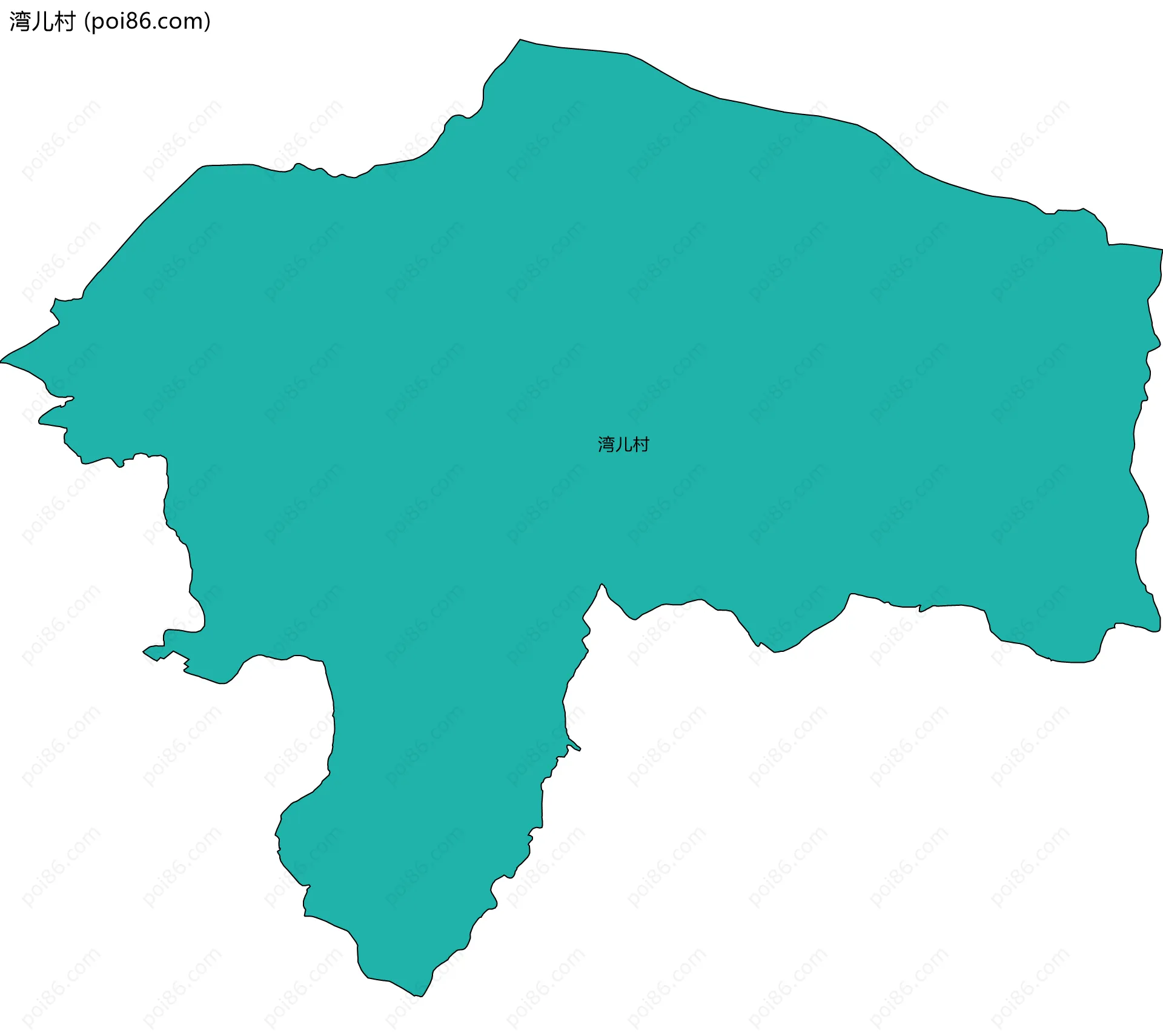 湾儿村边界地图