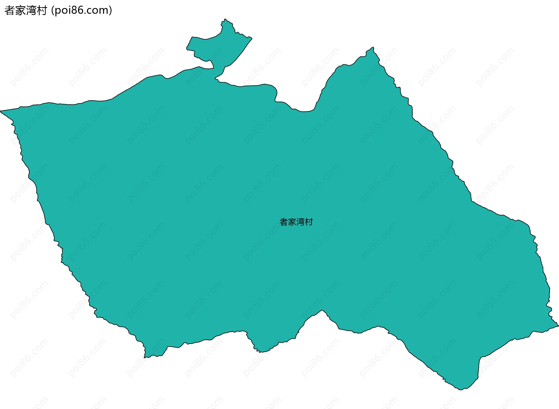 者家湾村边界地图