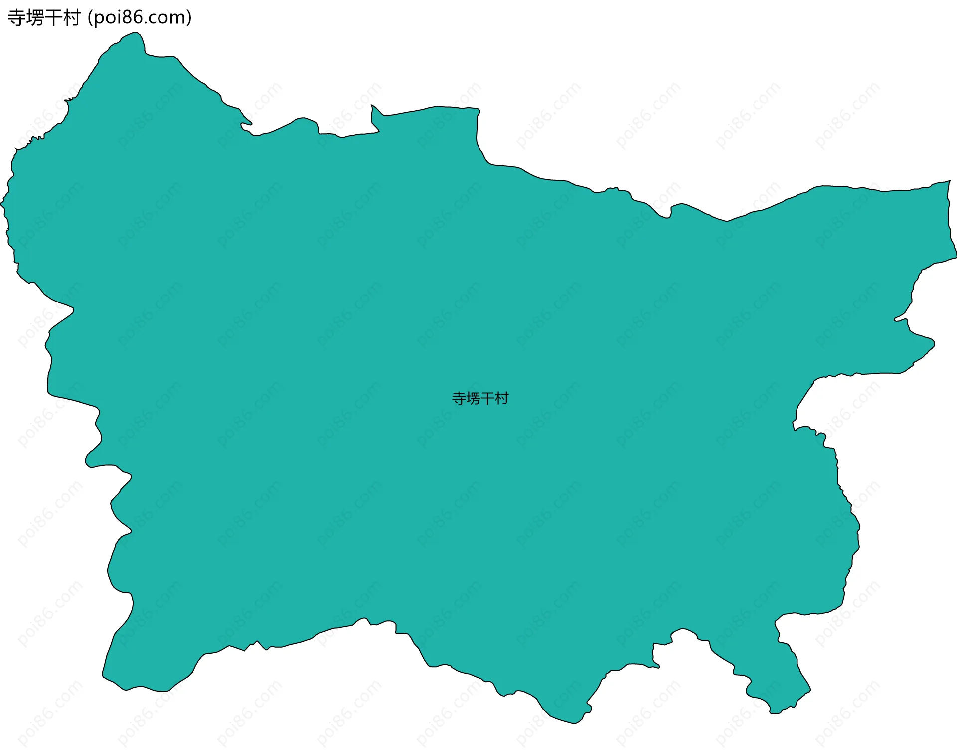 寺塄干村边界地图