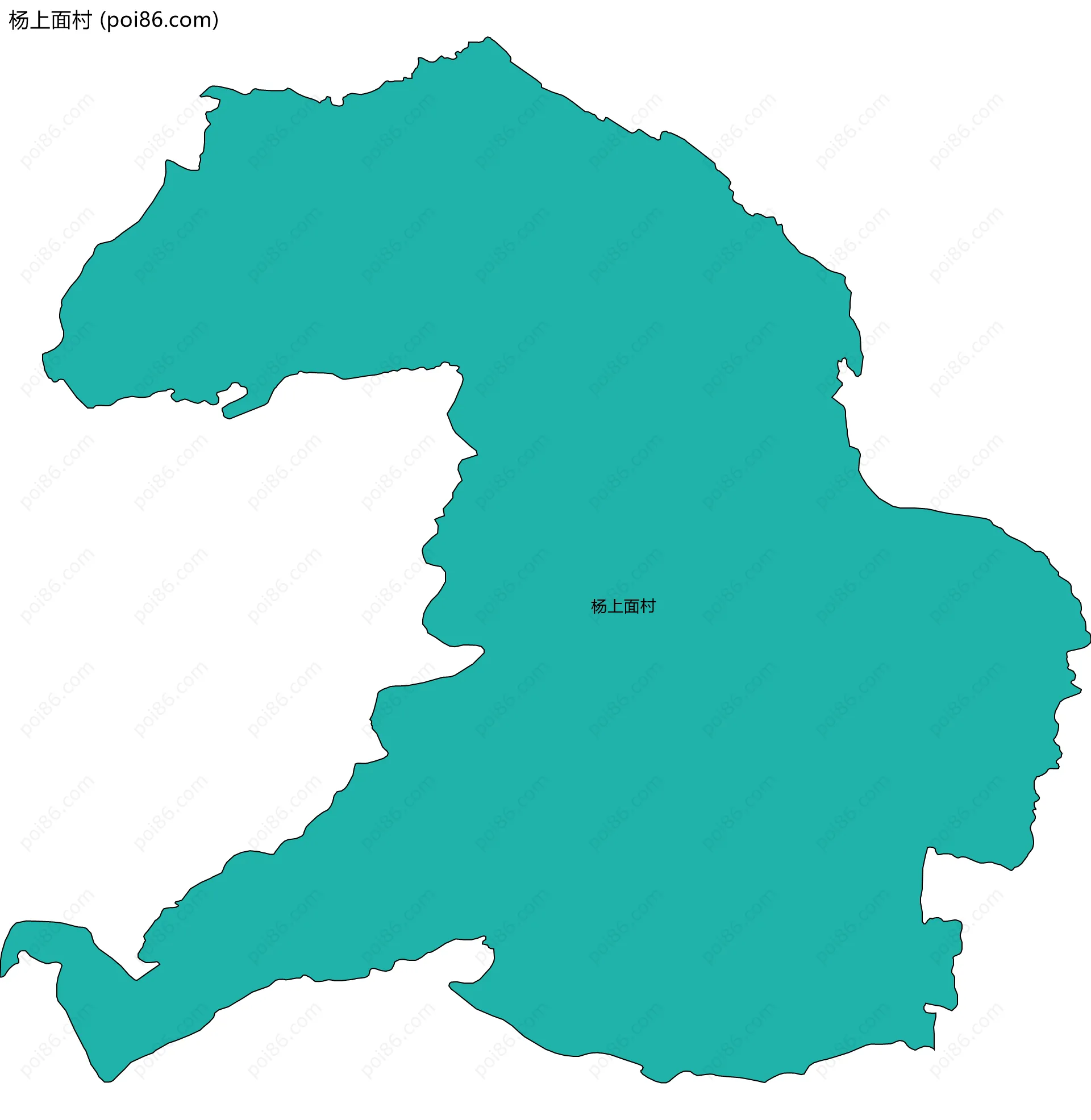 杨上面村边界地图