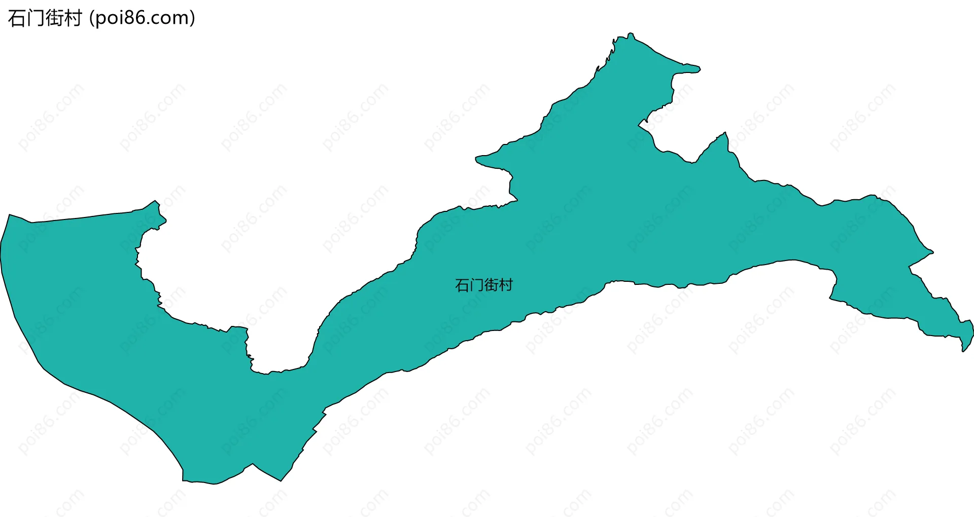 石门街村边界地图