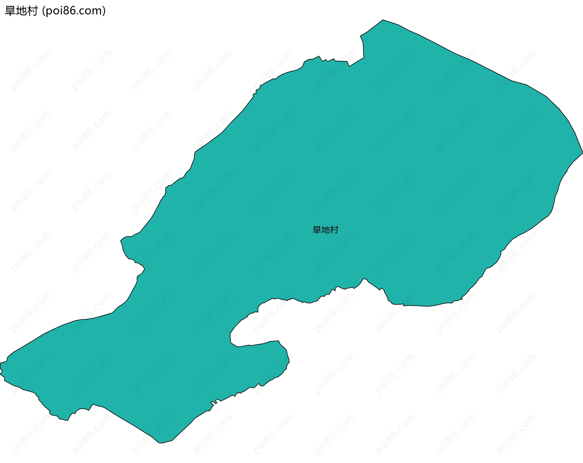 旱地村边界地图