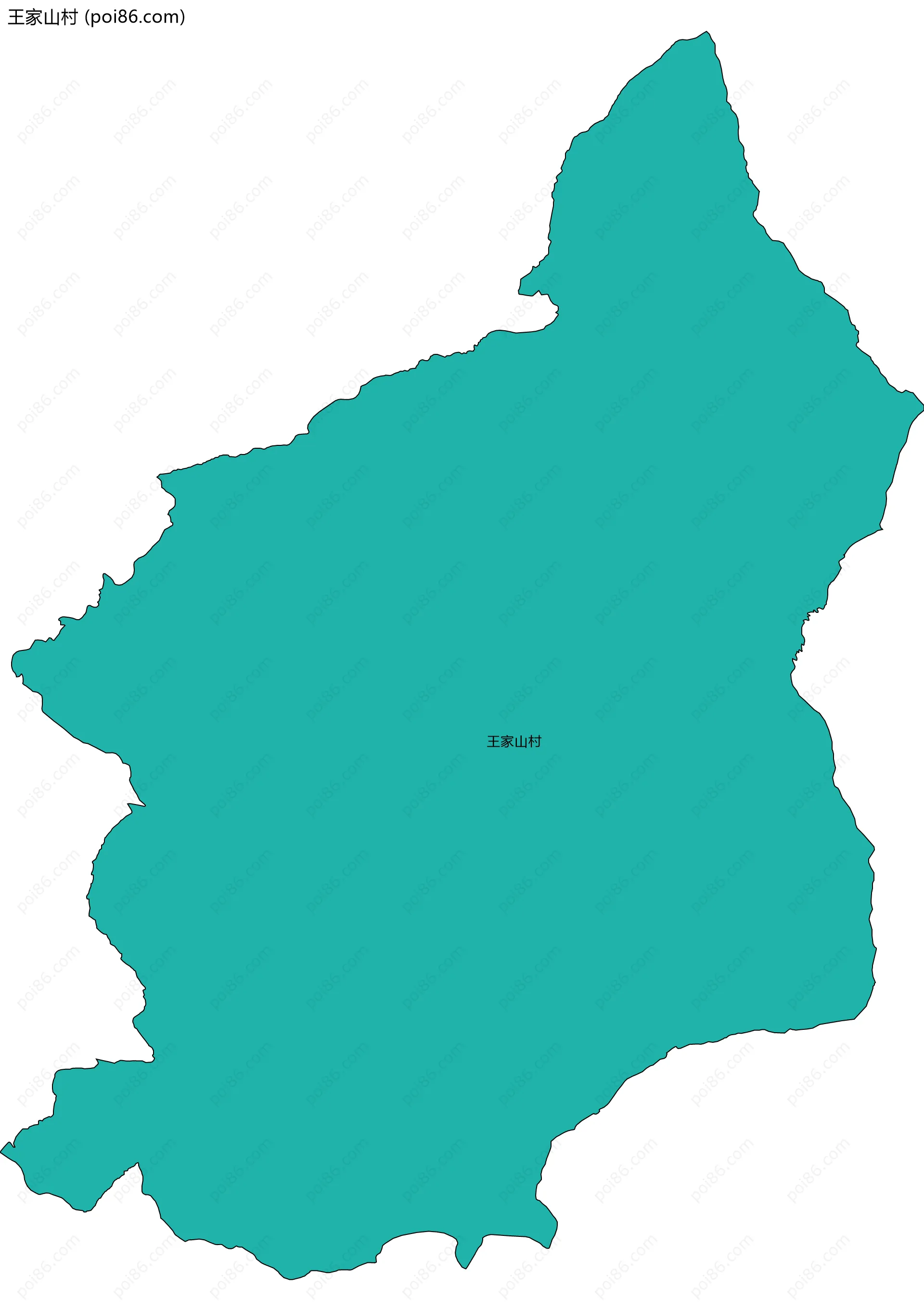 王家山村边界地图