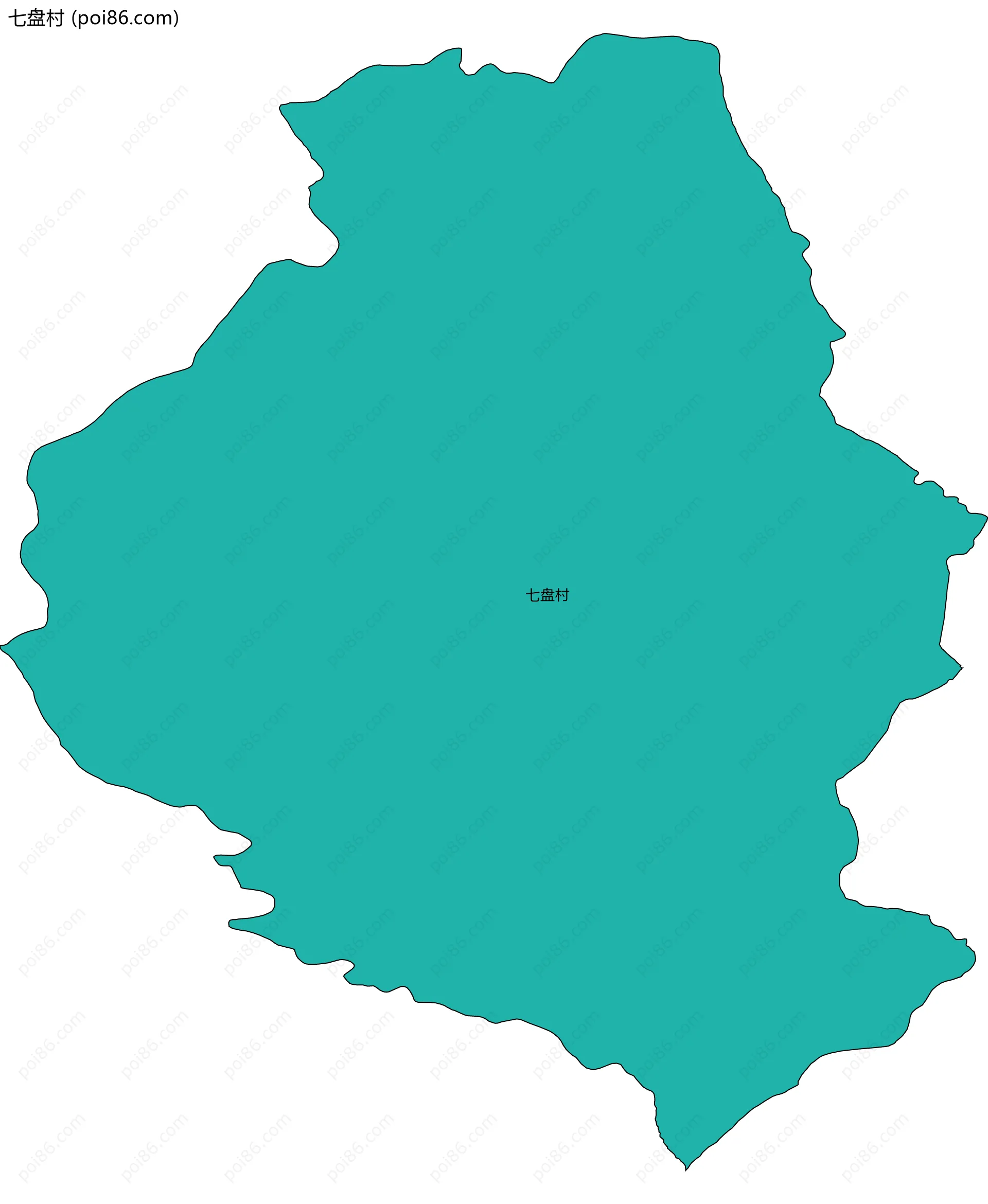 七盘村边界地图