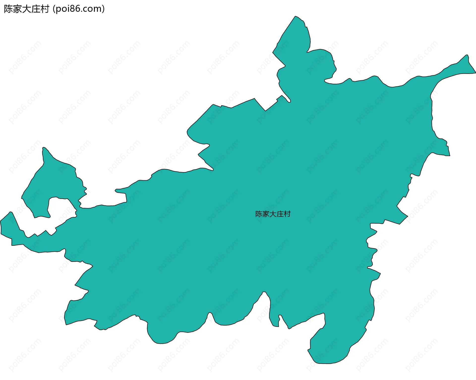 陈家大庄村边界地图