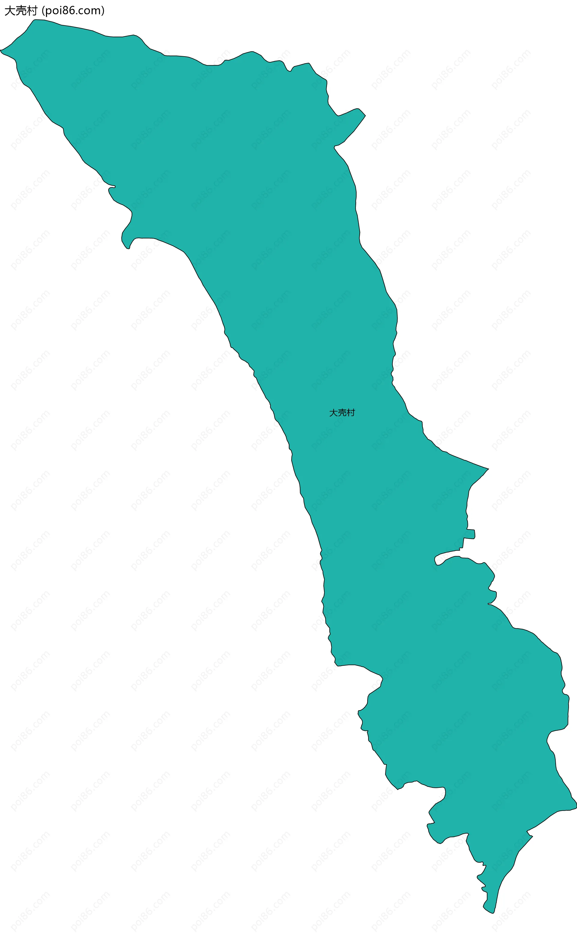 大壳村边界地图