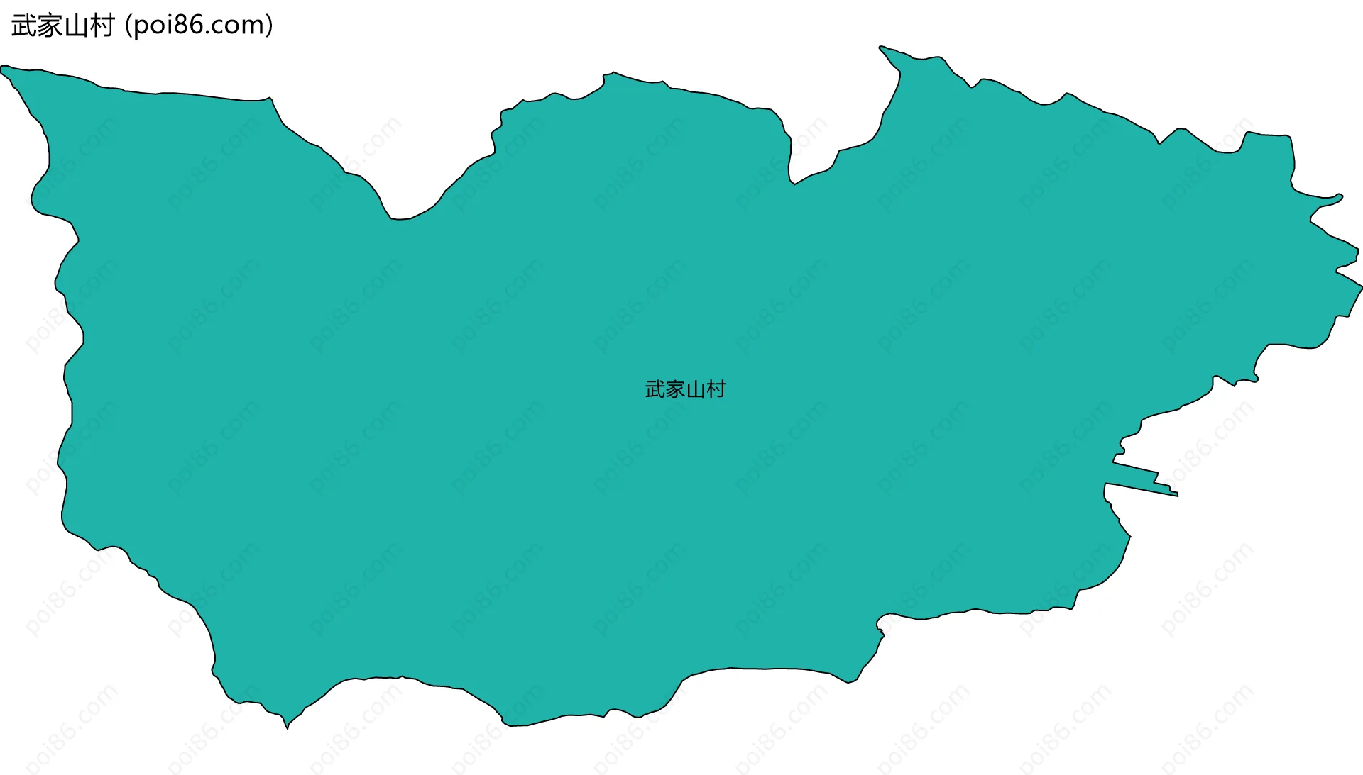 武家山村边界地图