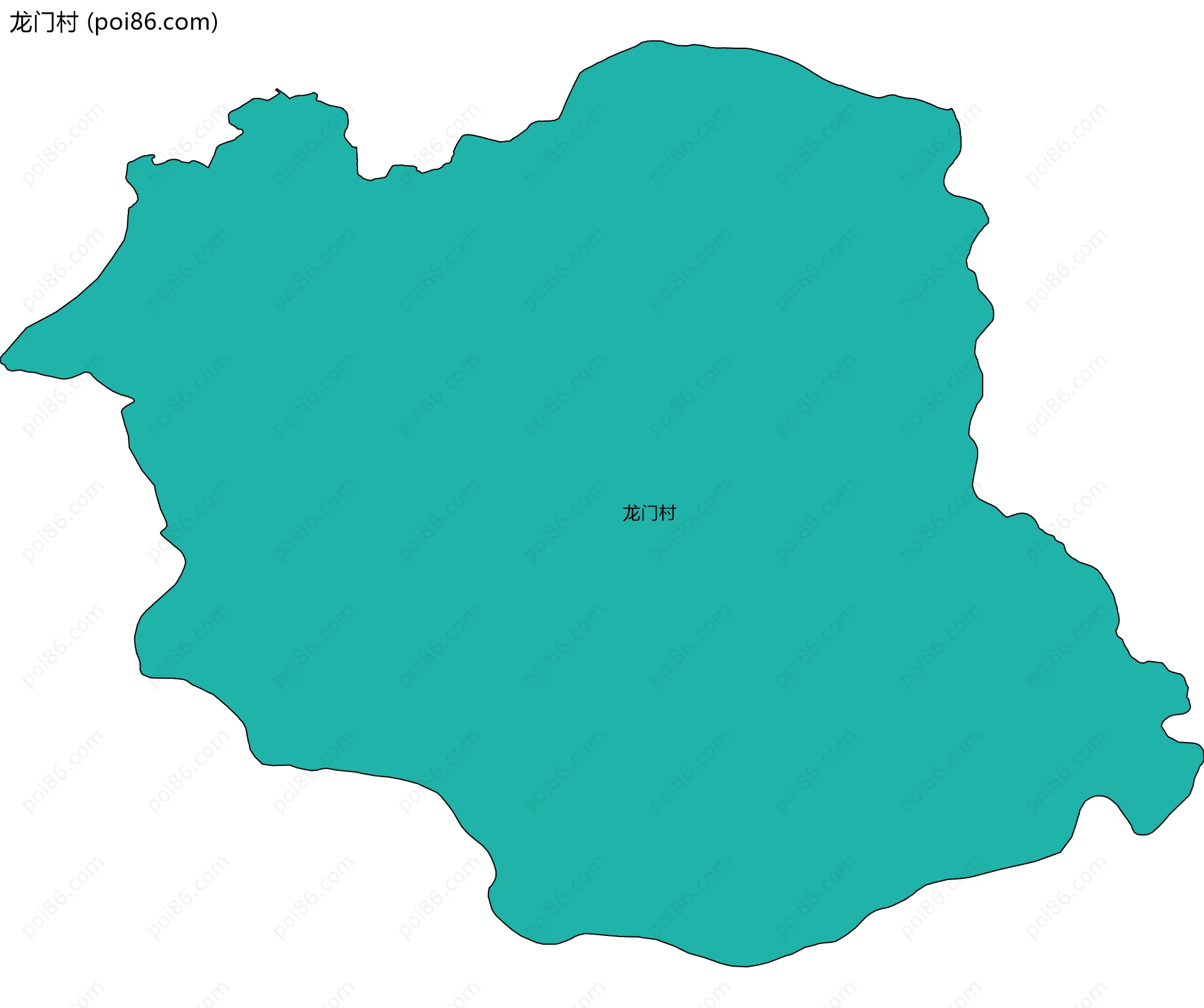 龙门村边界地图